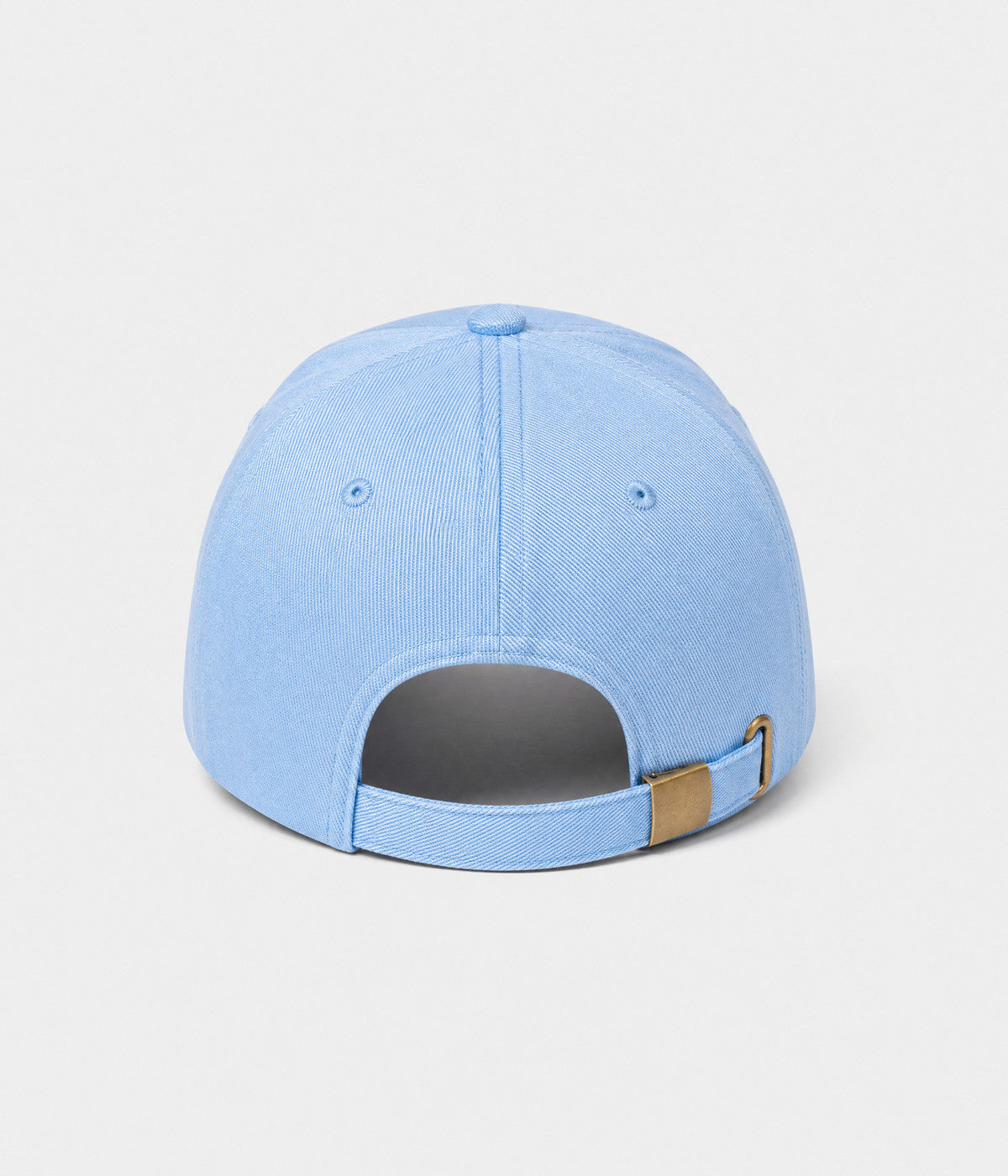 NY MONOGRAM. structured cotton cap in SKY BLUE, back view