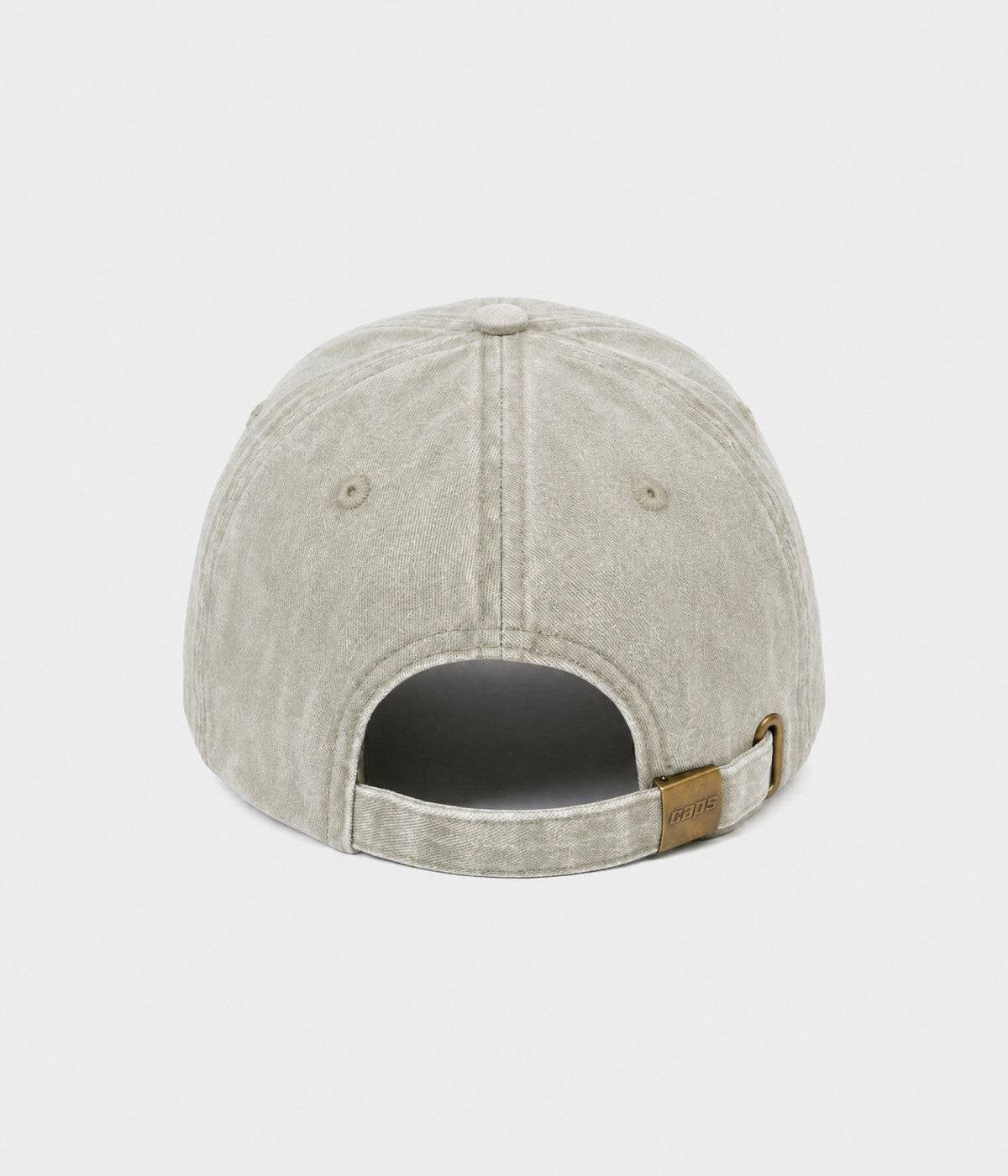WASHED PAPA. washed cotton dad cap in GRAYISH SHEEN, back view