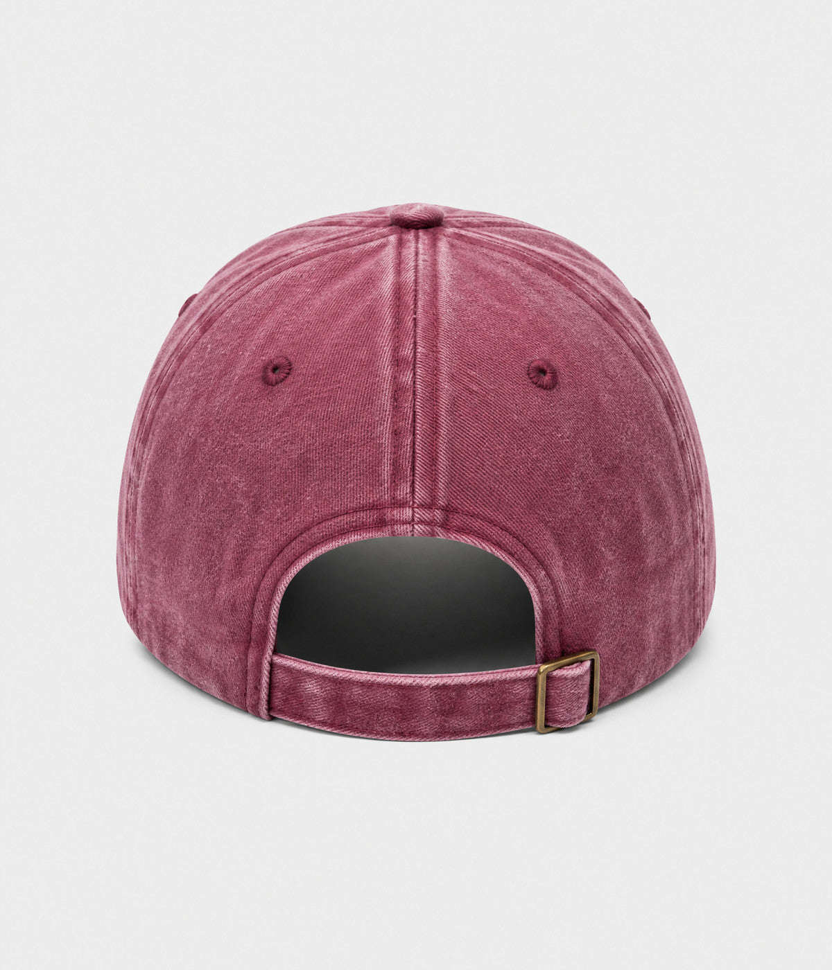 GOD IS GOOD. washed cotton cap in burgundy, back view