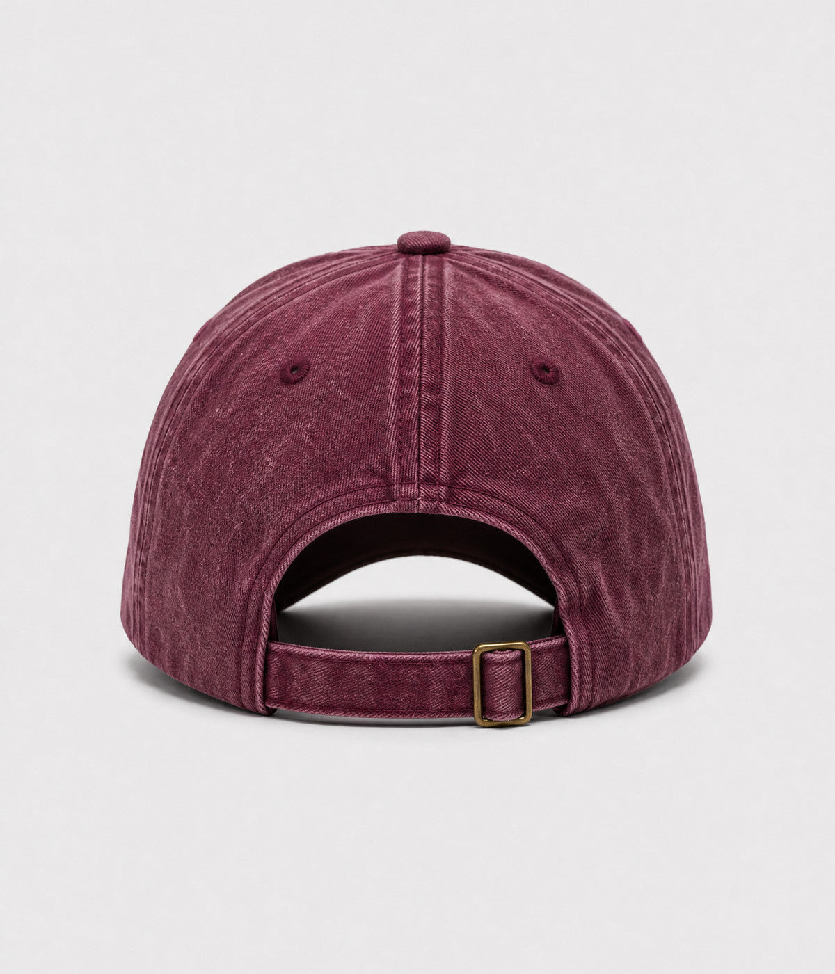 DOG MOM. washed cotton cap in RED, back view