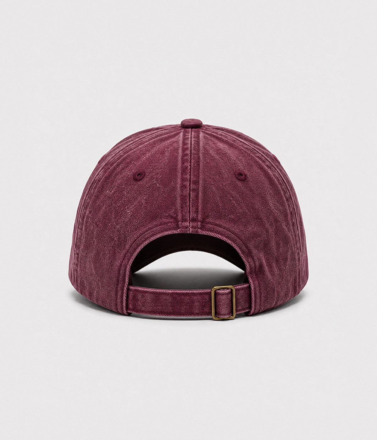 DOG MOM. washed cotton cap in RED, back view
