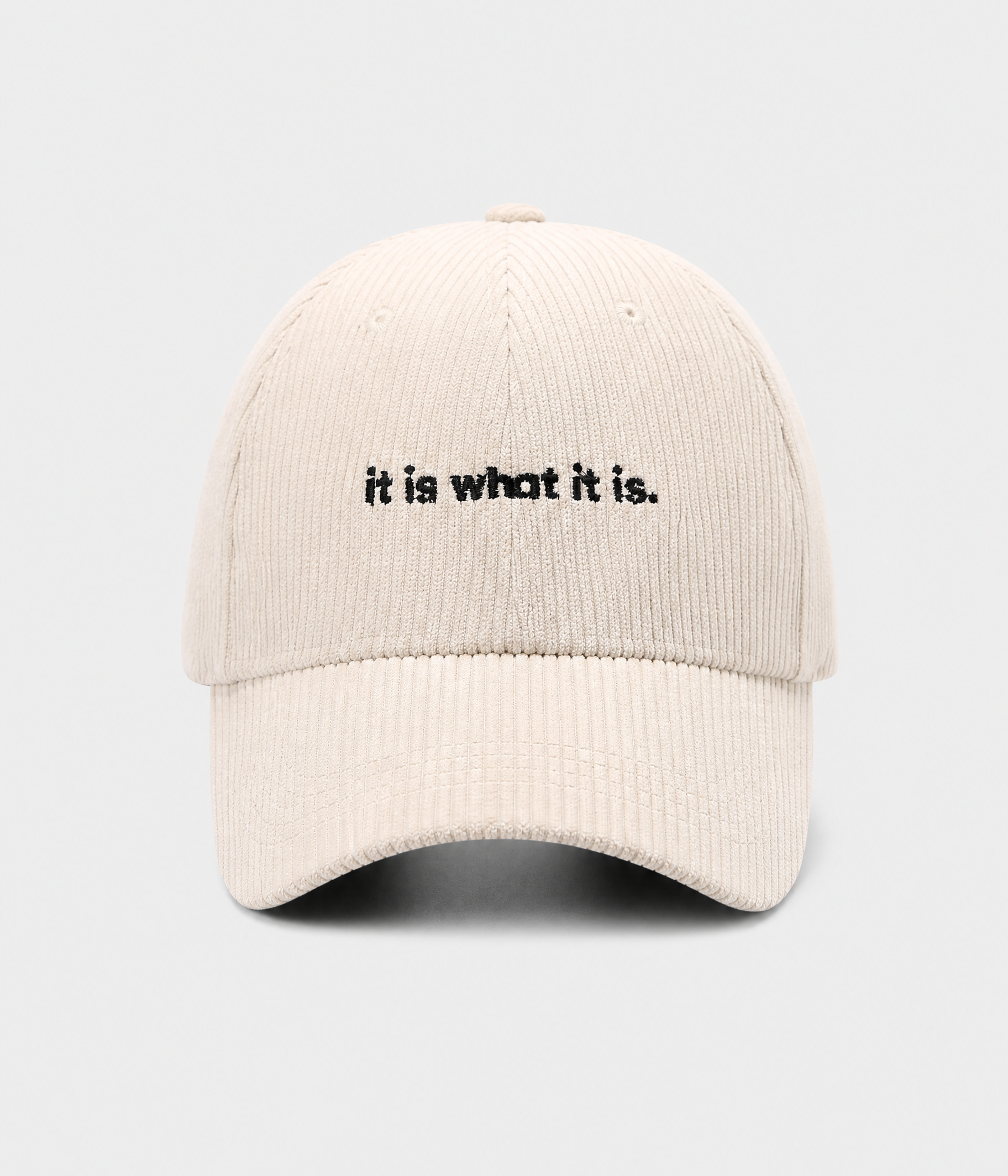 IT IS WHAT IT IS. beige front