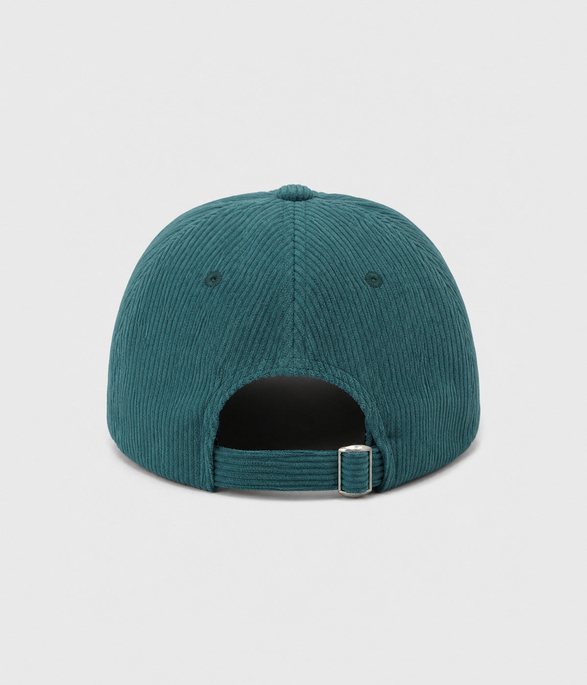 CORDUROY DUCK. cotton corduroy cap in GREEN, back view