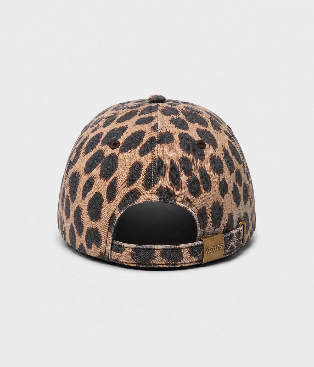 LEOPARD MOMMY. leopard print cap, back view