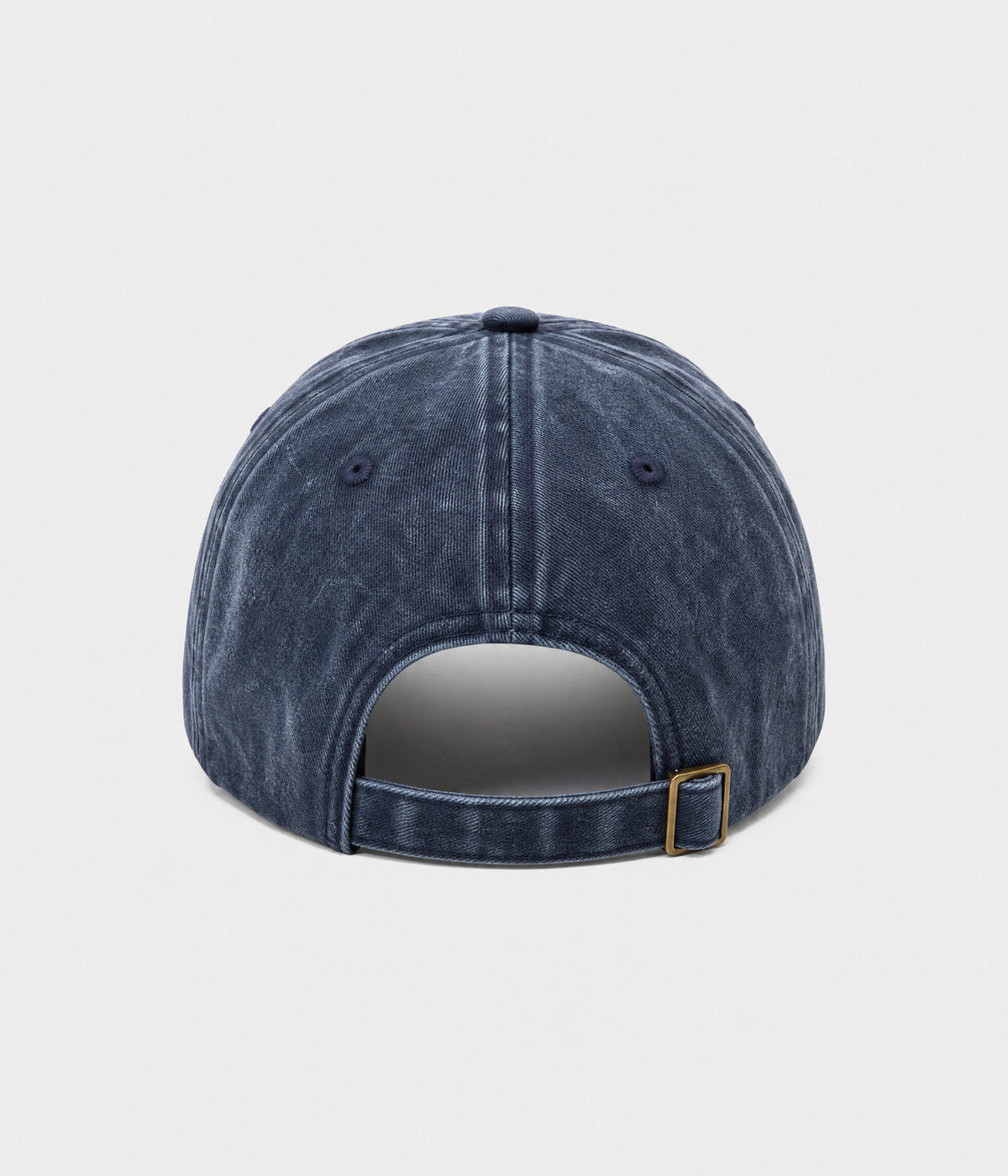 FAITH CROSS. washed cotton cap in NAVY, back view
