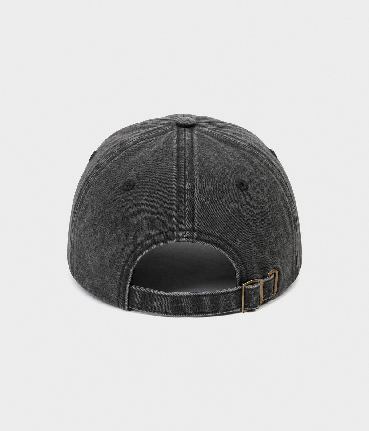 WASHED MOM EST 2026. washed cotton dad cap in BLACK, back view