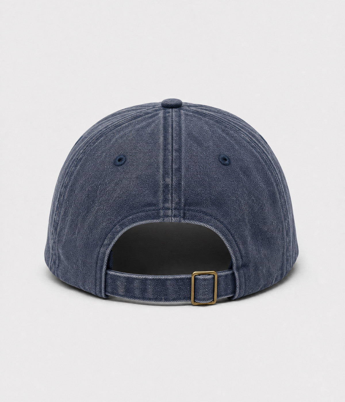 DOG MOM. washed cotton cap in NAVY, back view