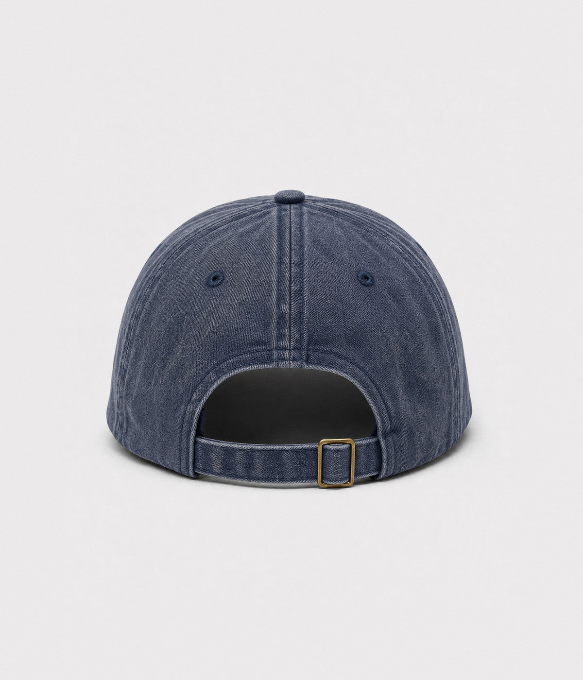 DOG MOM. washed cotton cap in NAVY, back view