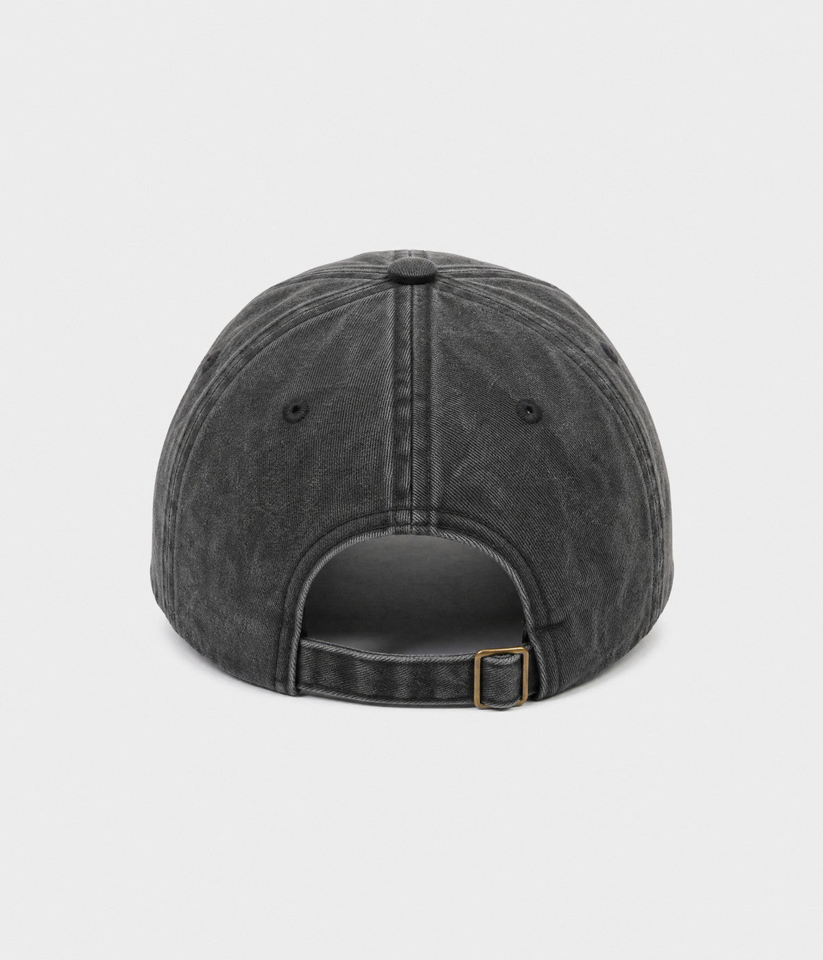 SPICY. washed cotton dad cap in BLACK, back view