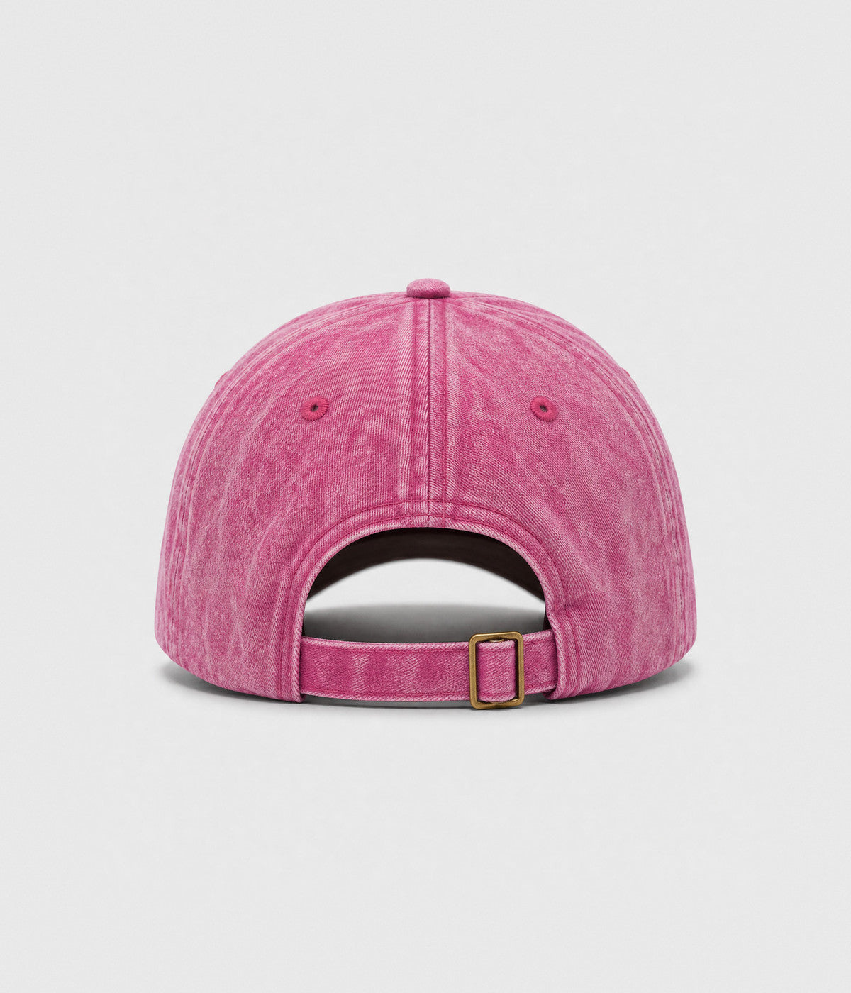 DOG MOM. washed cotton cap in ROSE, back view