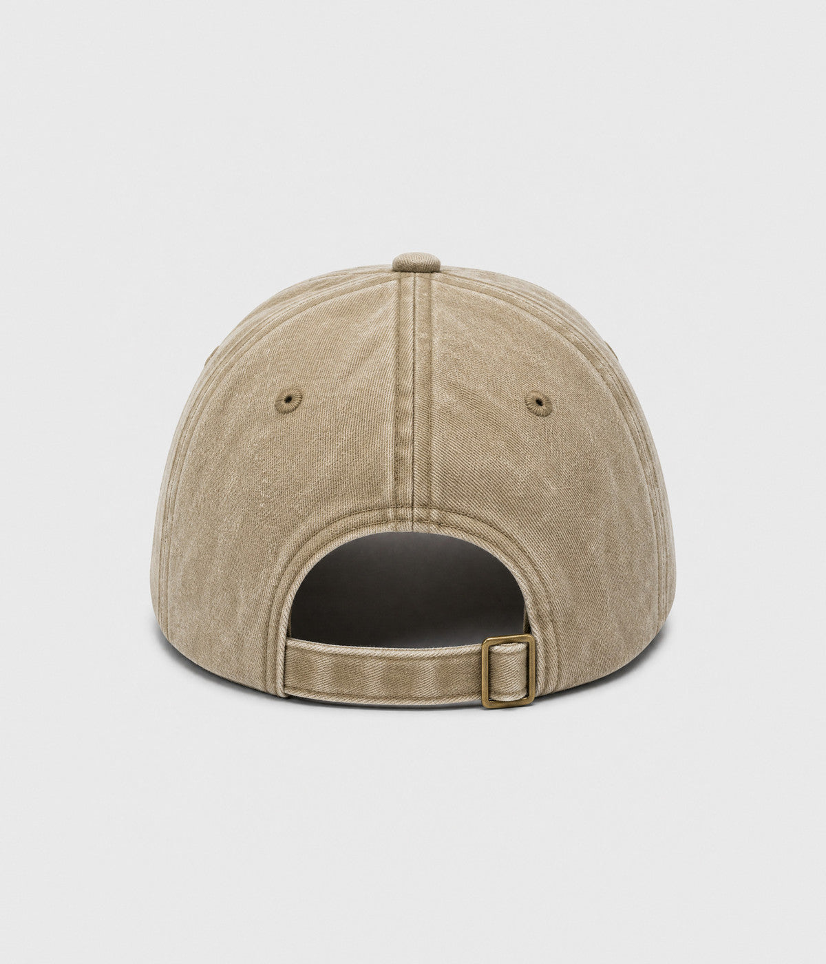 SUPPORT DAY DRINKING. washed cotton cap in KHAKI, back view