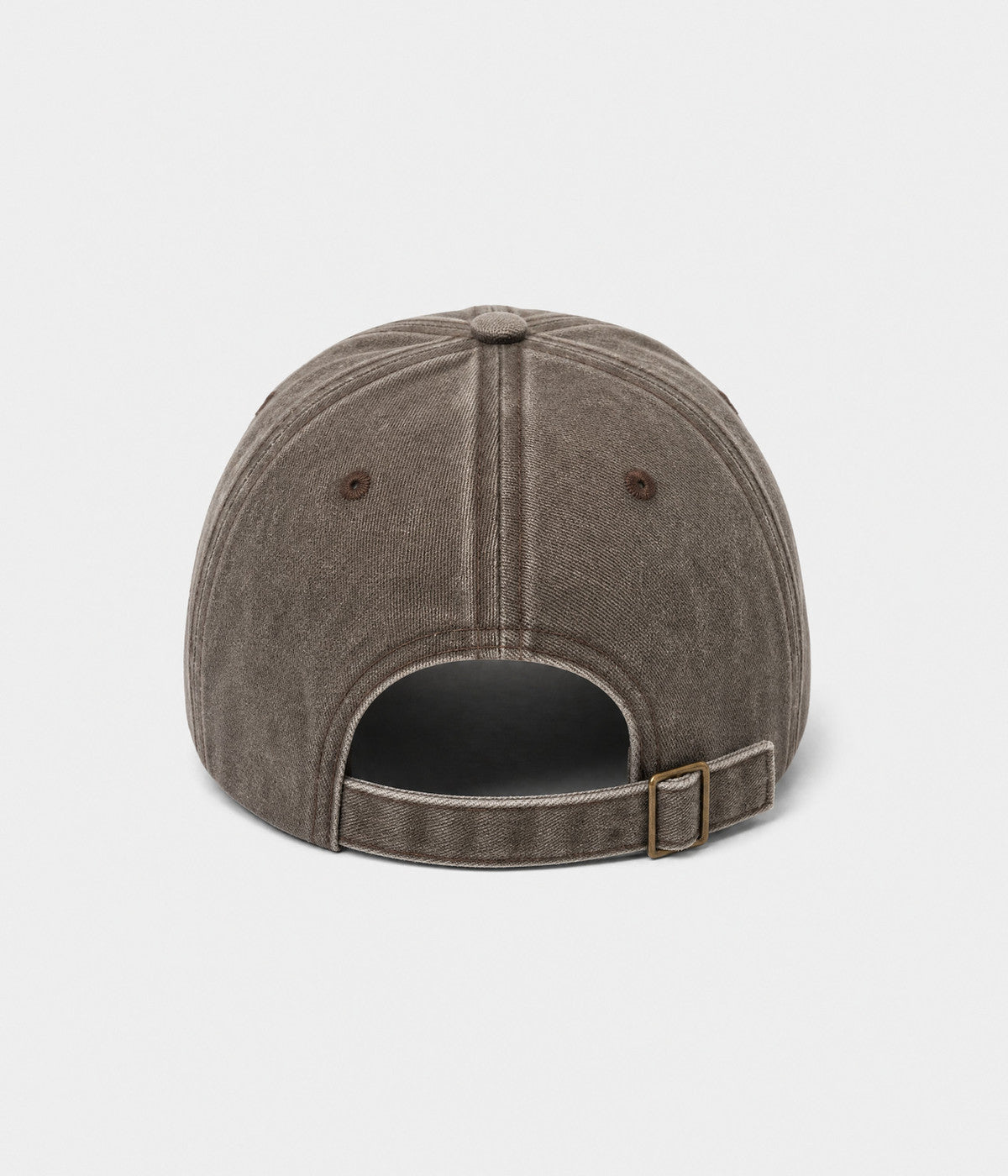 BROOKLYN 1947. washed cotton cap in BROWN, back view