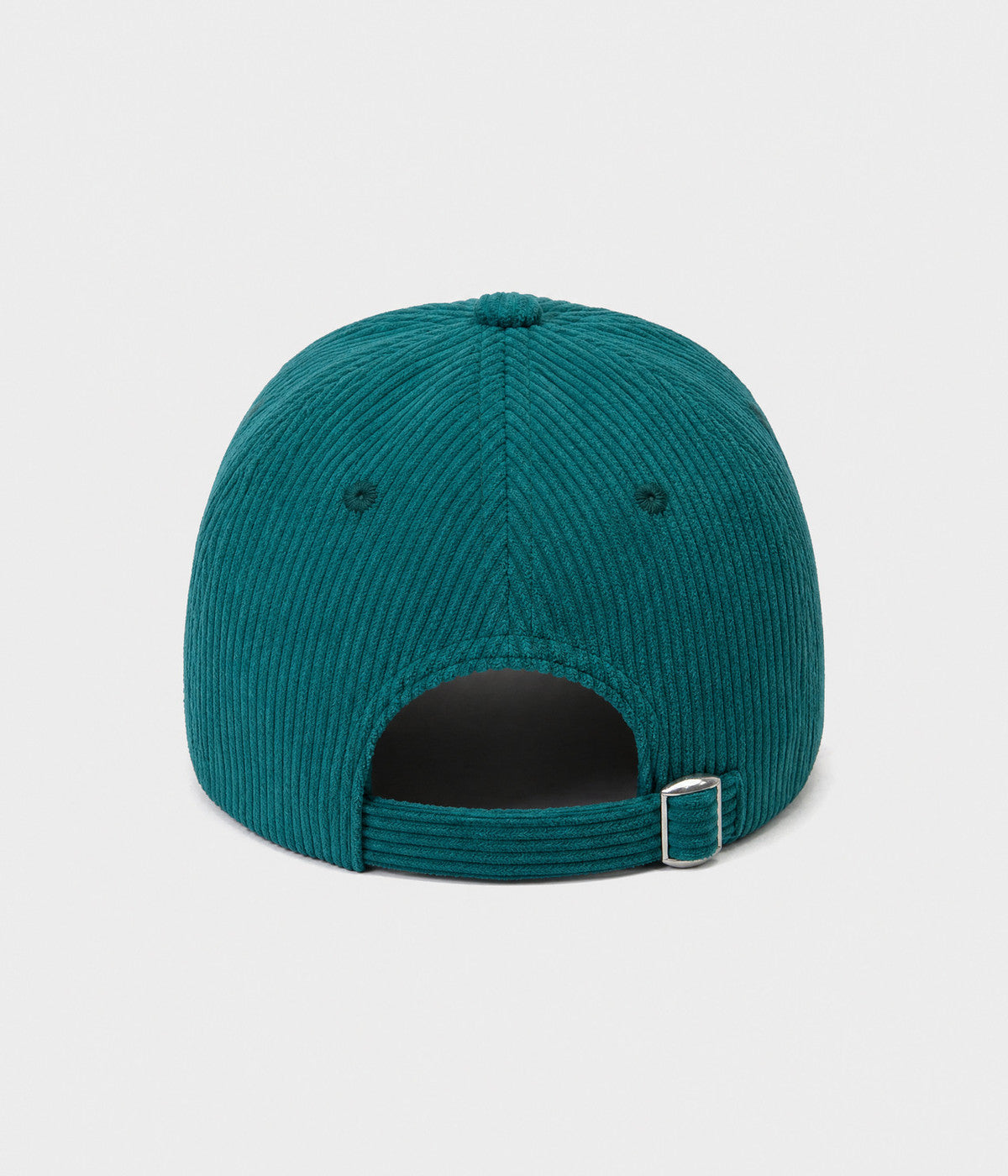 NY CORDUROY. corduroy cap in TEAL, back view