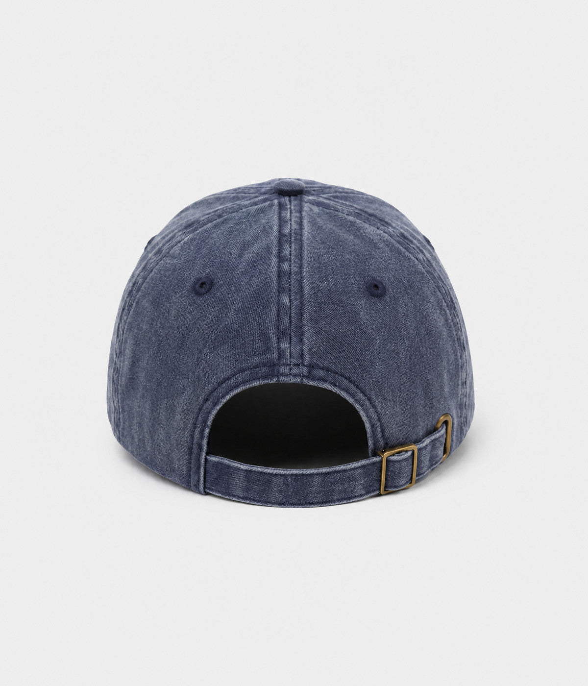 MILANO. washed cotton dad cap in NAVY, back view