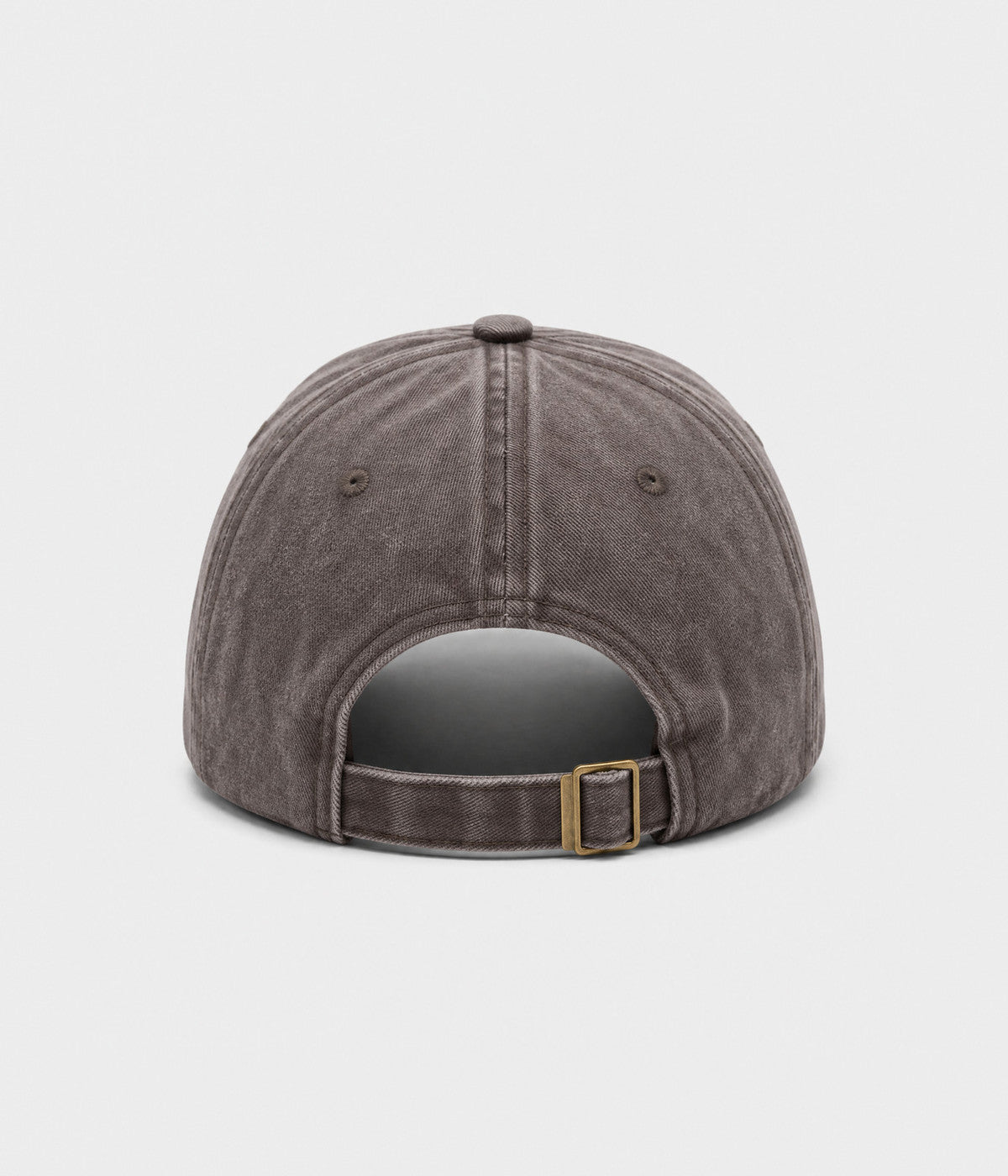 NOPE, NOT TODAY. washed cotton cap in COFFEE, back view