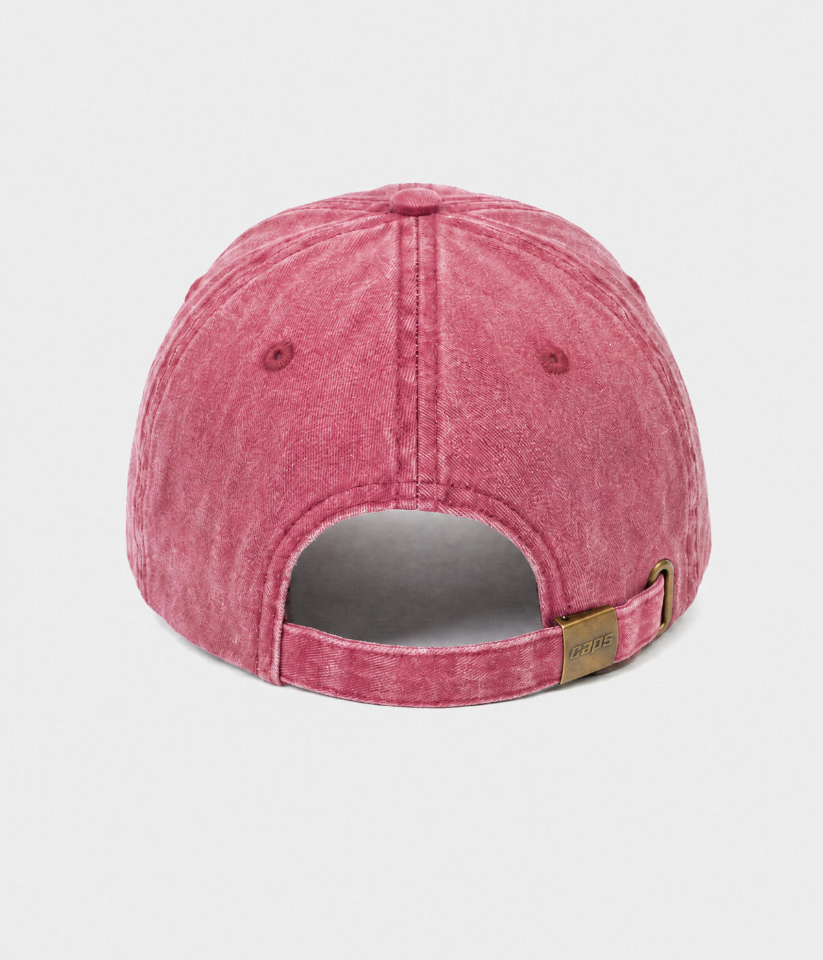 WASHED GRANDMA. washed cotton dad cap in RED, back view