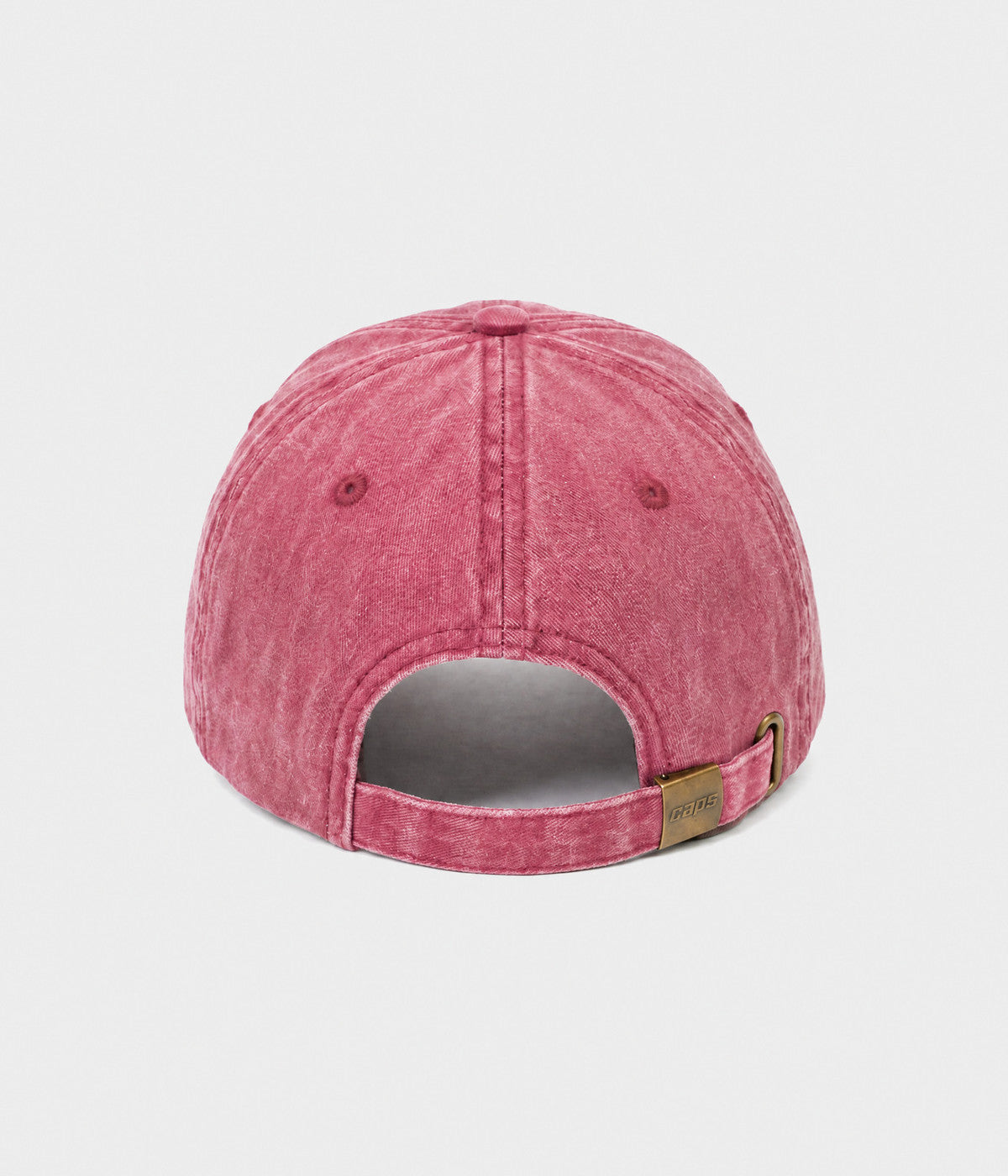 WASHED GRANDMA. washed cotton dad cap in RED, back view