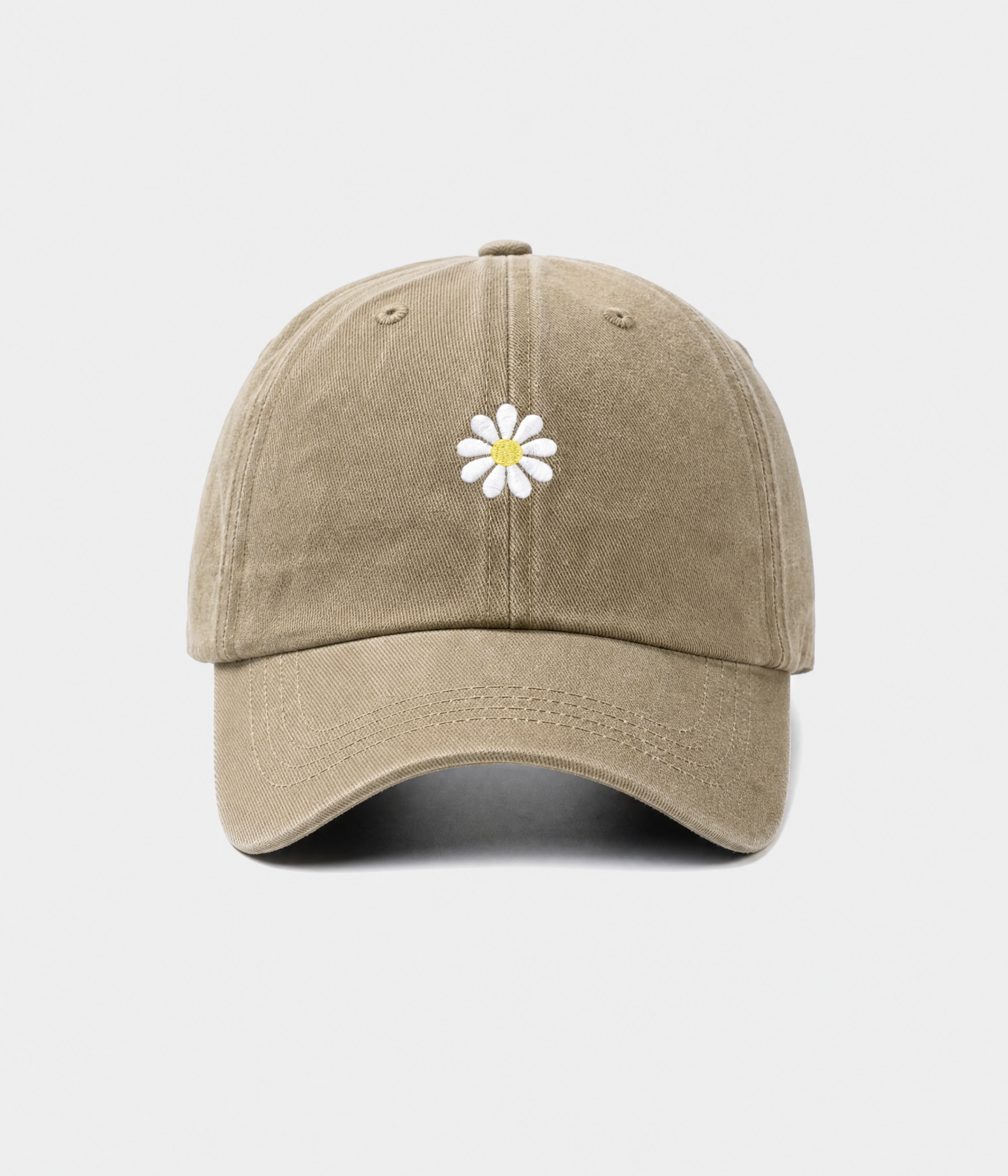 WASHED DAISY. khaki front