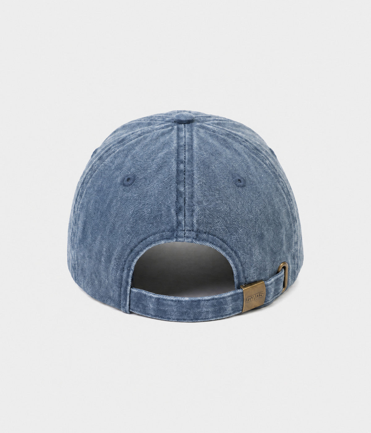WASHED GRANDPA. washed cotton dad cap in NAVY, back view