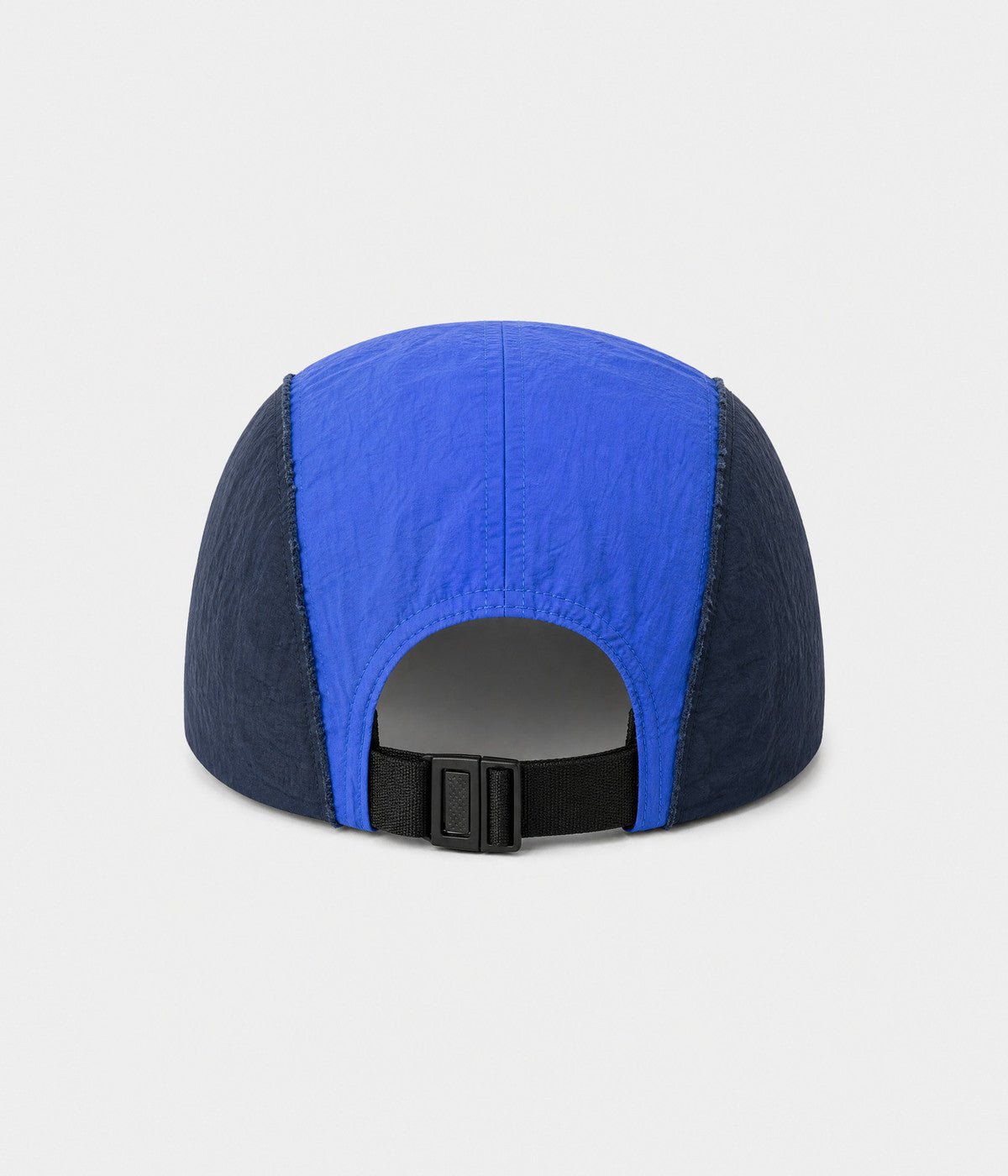 PATCHWORK CAMP. quick-dry patchwork cap in NAVY, back view