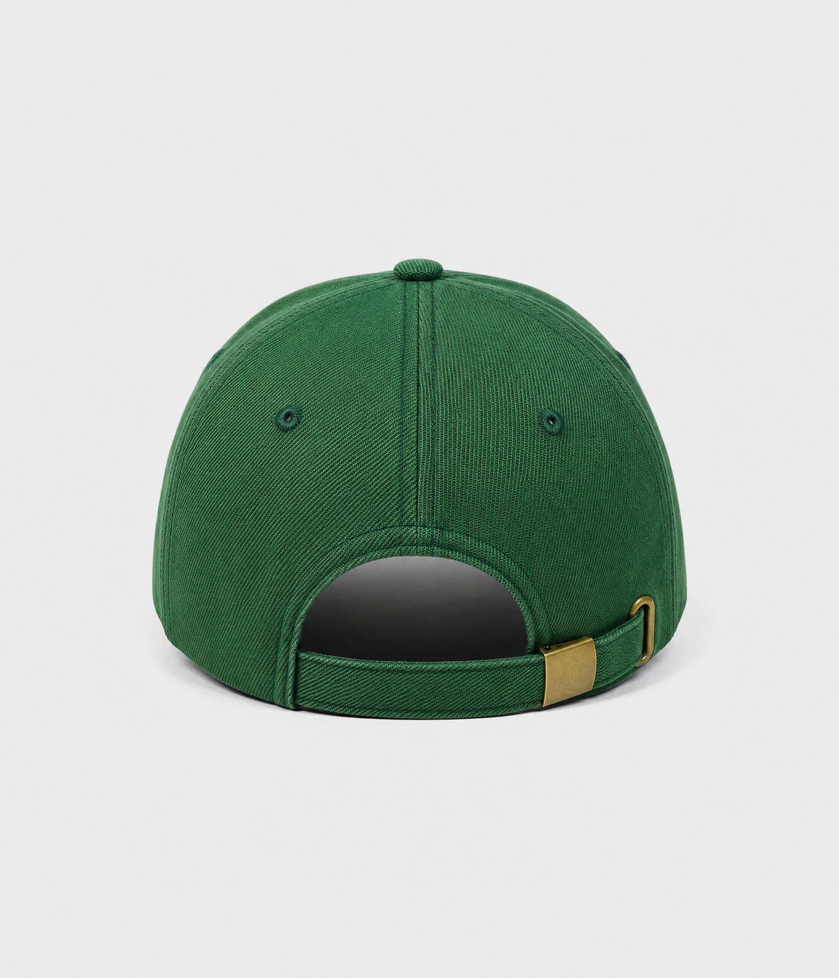 NY MONOGRAM. structured cotton cap in GREEN, back view