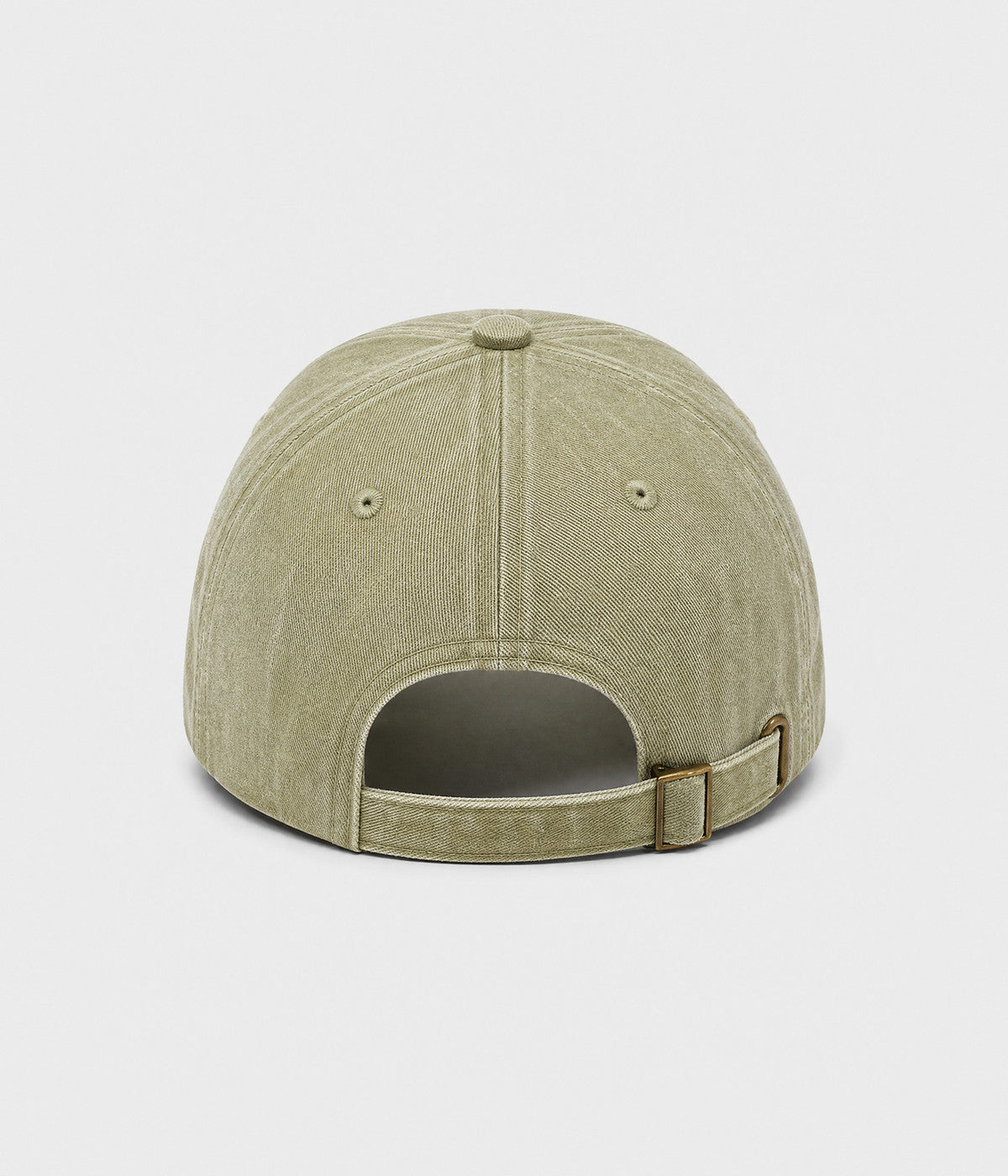 I'M LITERALLY JUST A GIRL. washed cotton cap in KHAKI, back view