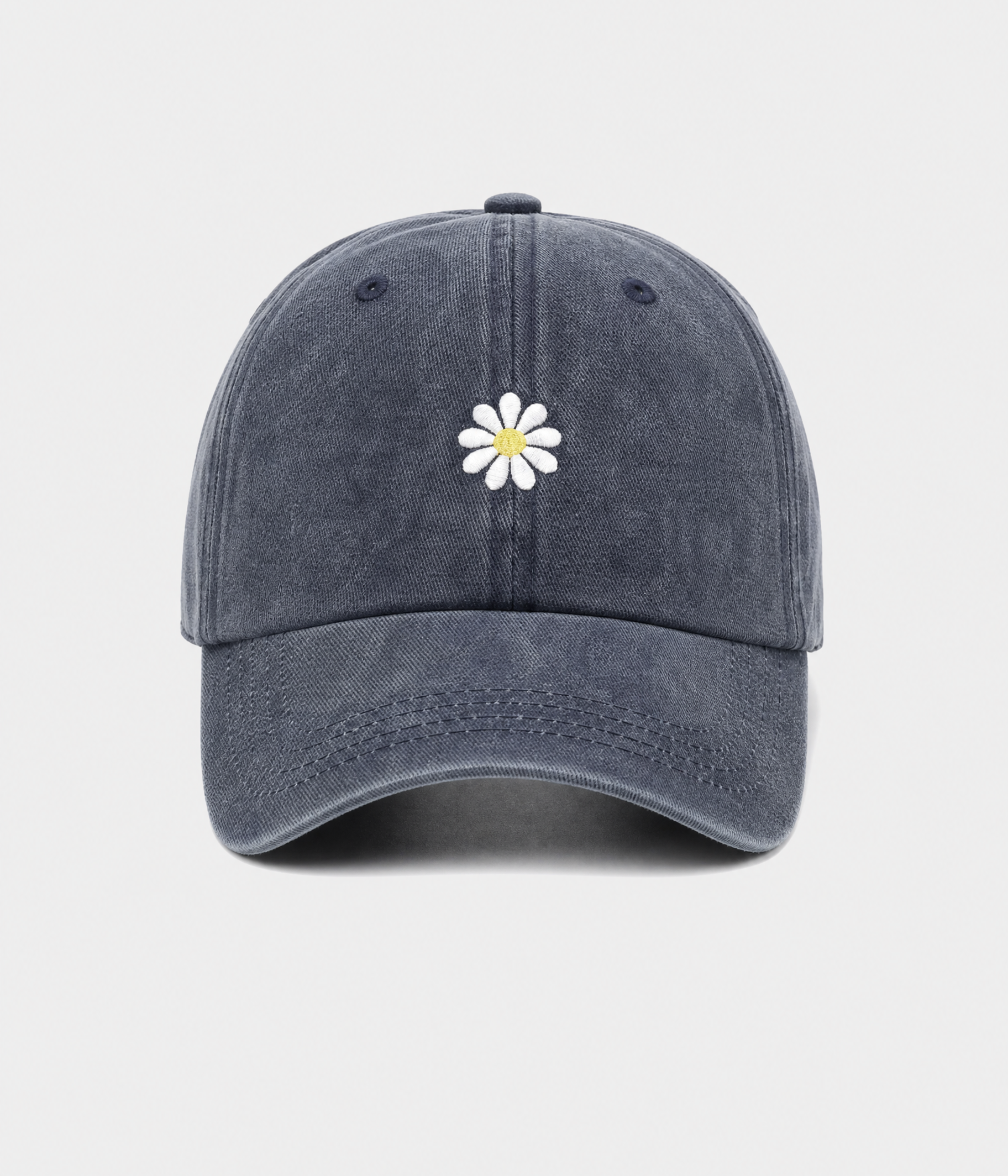 WASHED DAISY. navy front