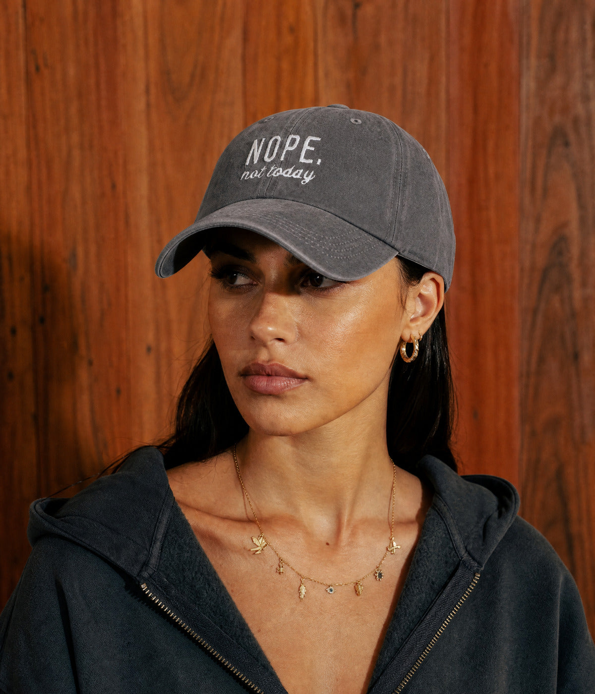NOPE, NOT TODAY. — GRAY worn