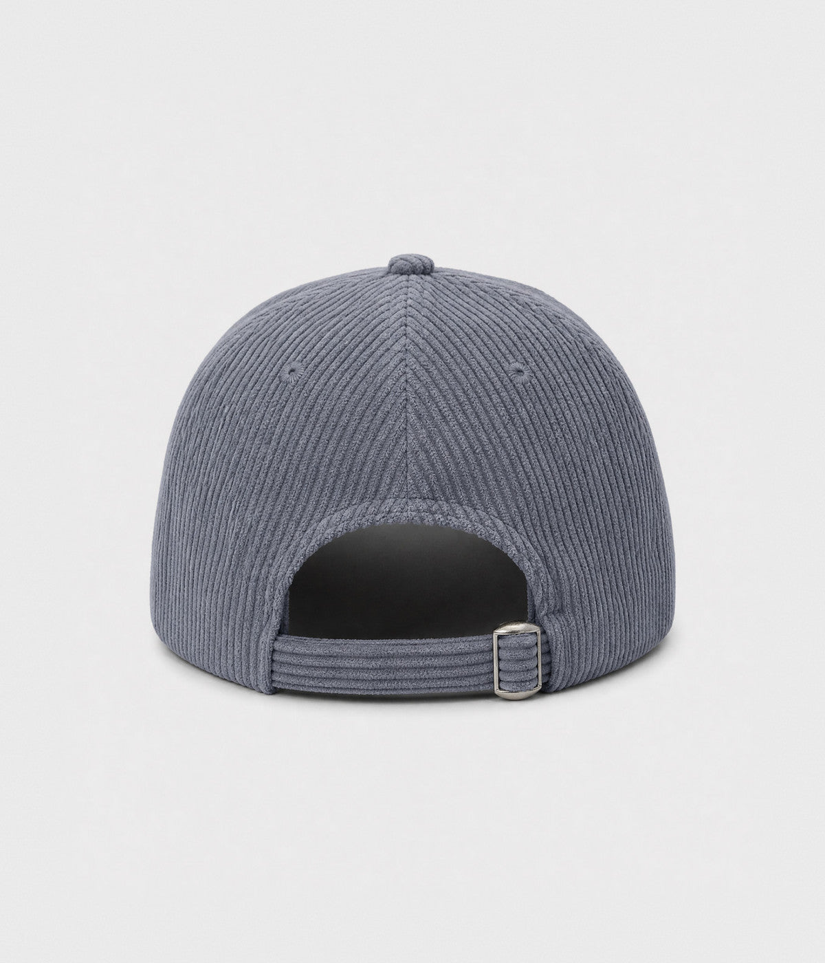 CORDUROY DUCK. cotton corduroy cap in GRAY, back view