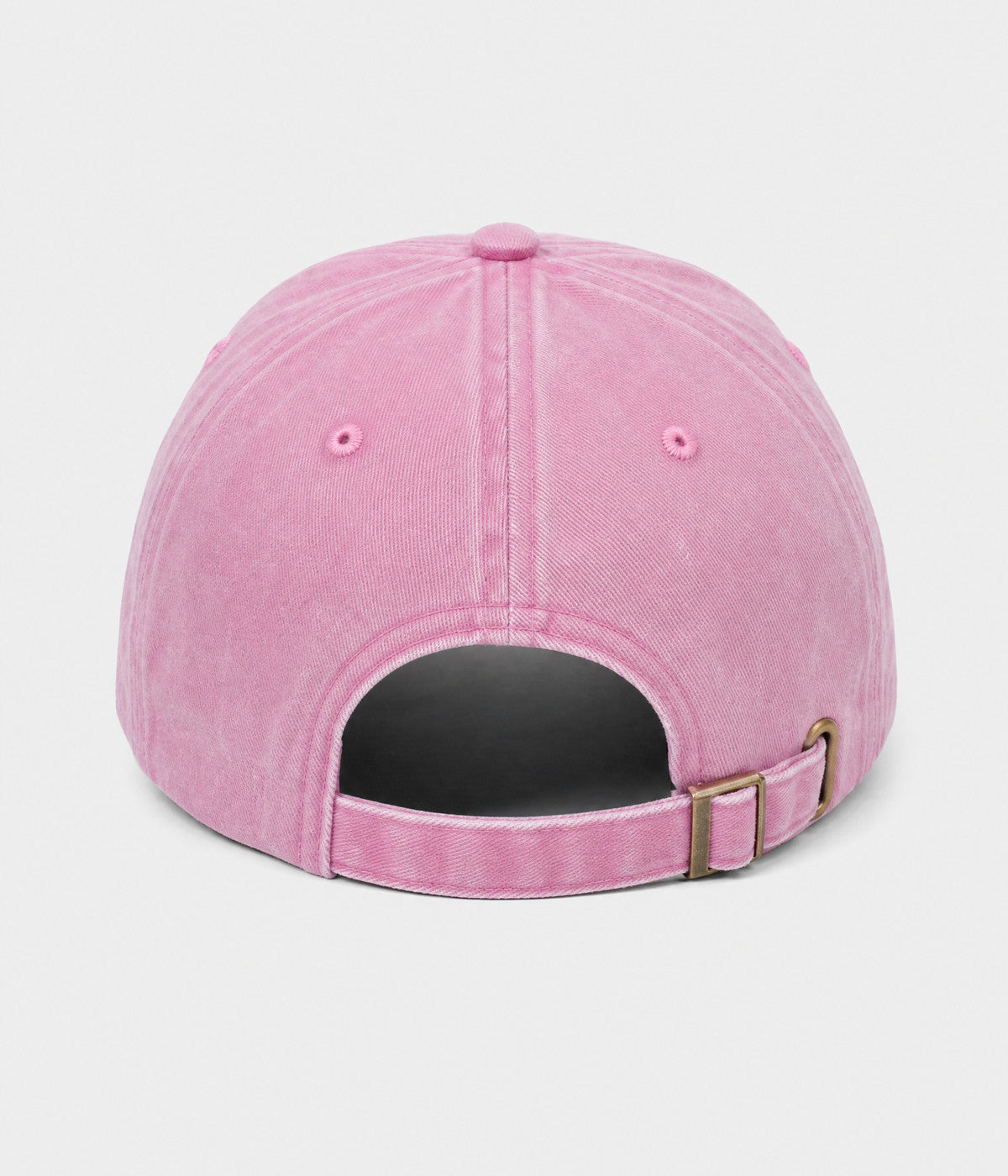 WASHED MOM EST 2026. washed cotton dad cap in PINK, back view