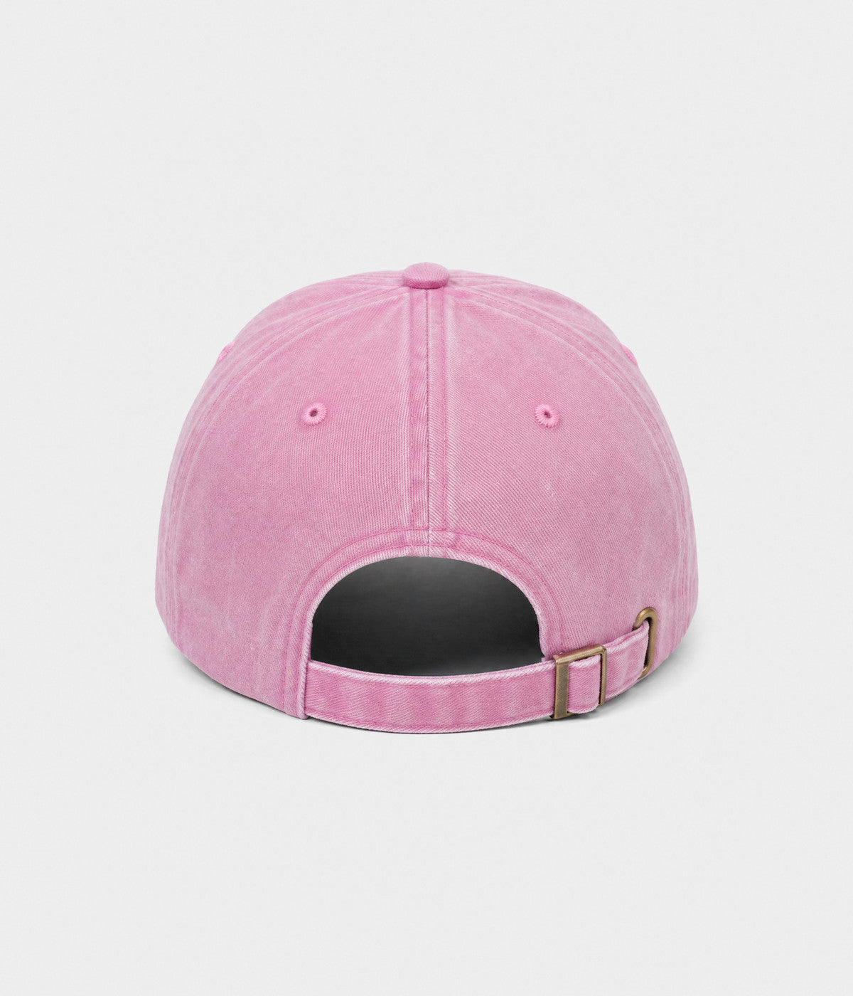 WASHED MOM EST 2026. washed cotton dad cap in PINK, back view