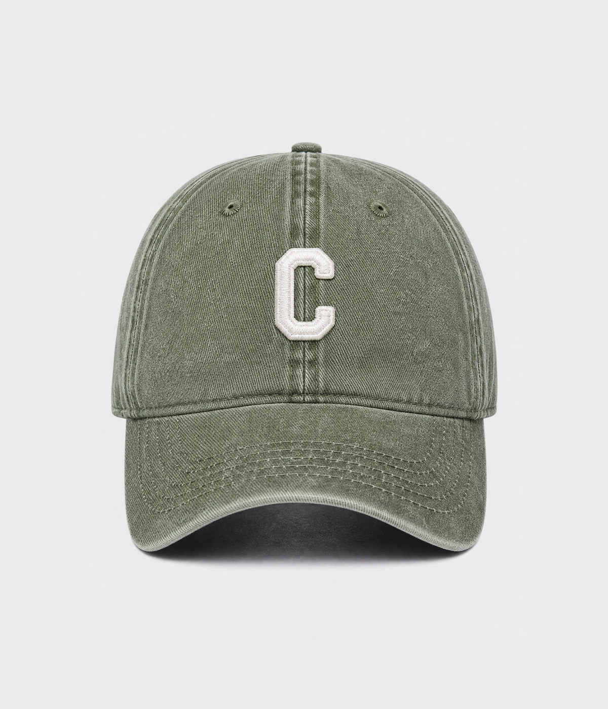 VARSITY C. olive front
