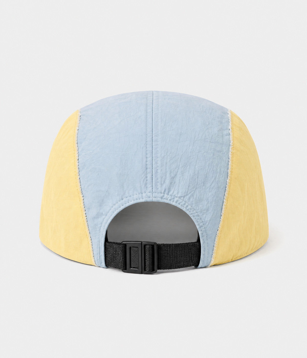 PATCHWORK CAMP. quick-dry patchwork cap in YELLOW, back view