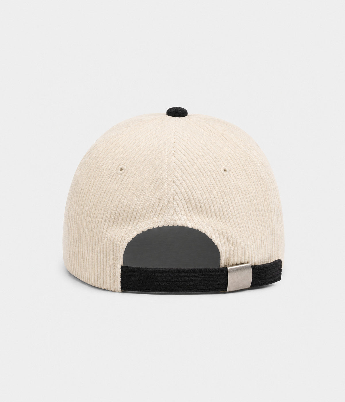WONDER. corduroy cap in BLACK, back view