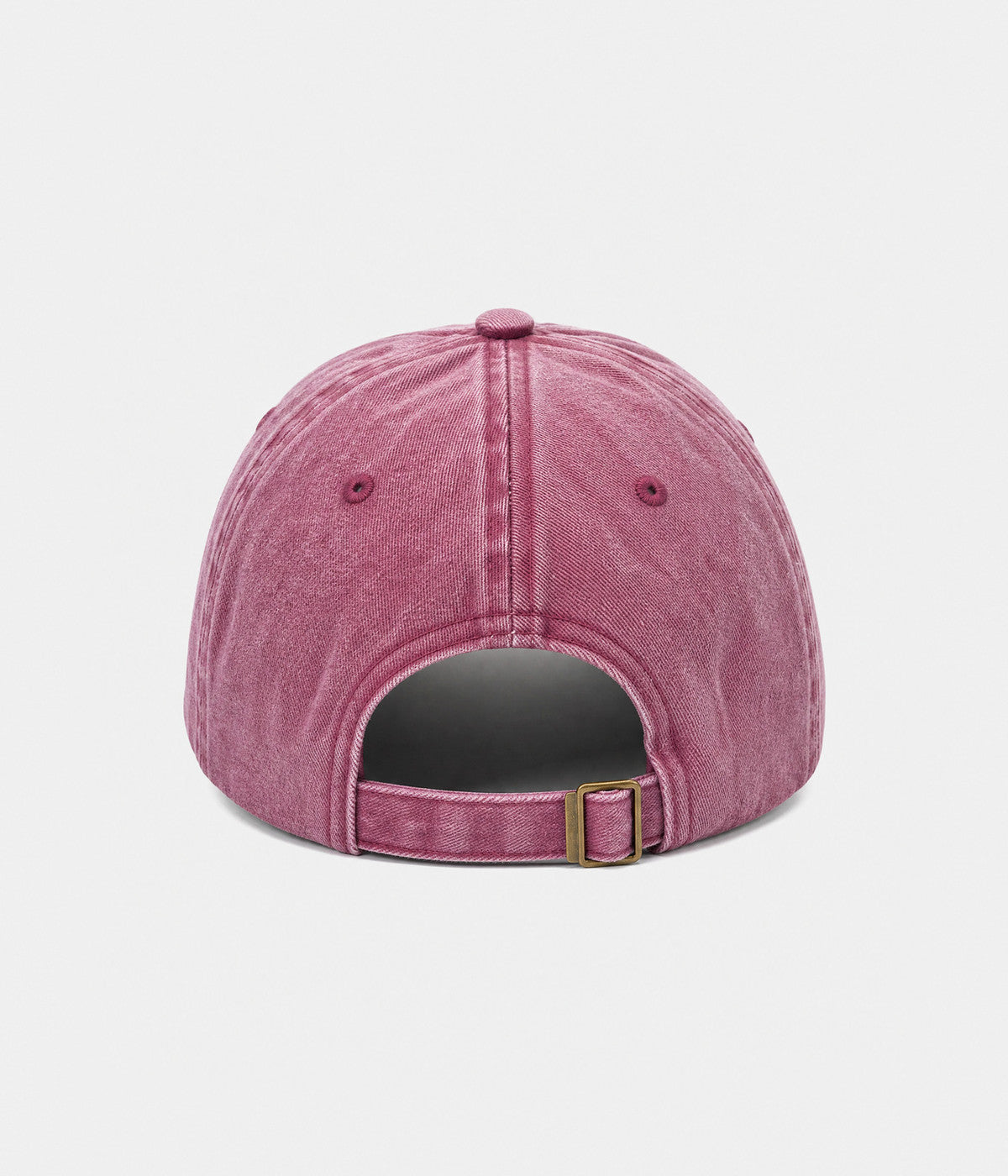 NOPE, NOT TODAY. washed cotton cap in BURGUNDY, back view