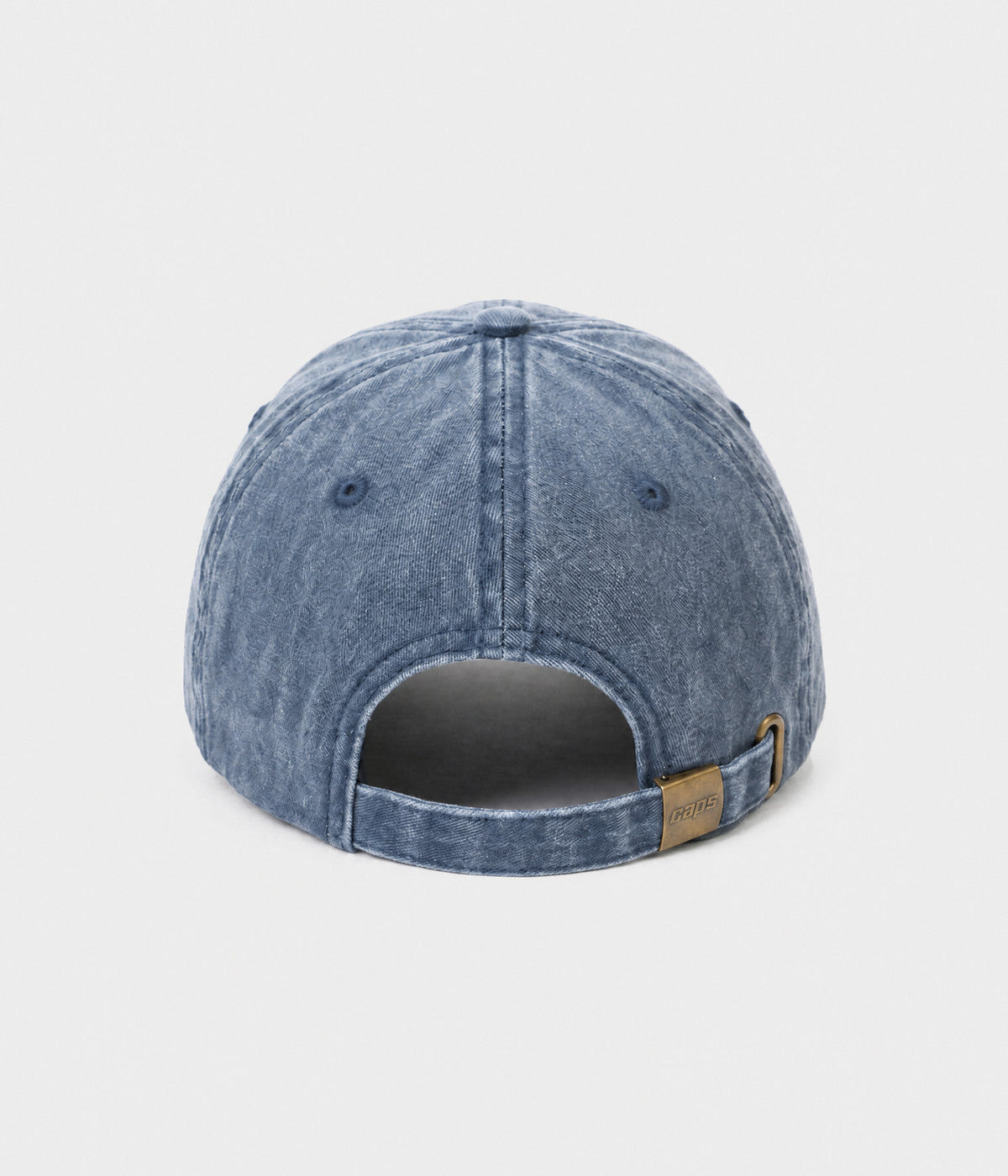 WASHED BOYFRIEND. washed cotton dad cap in NAVY, back view