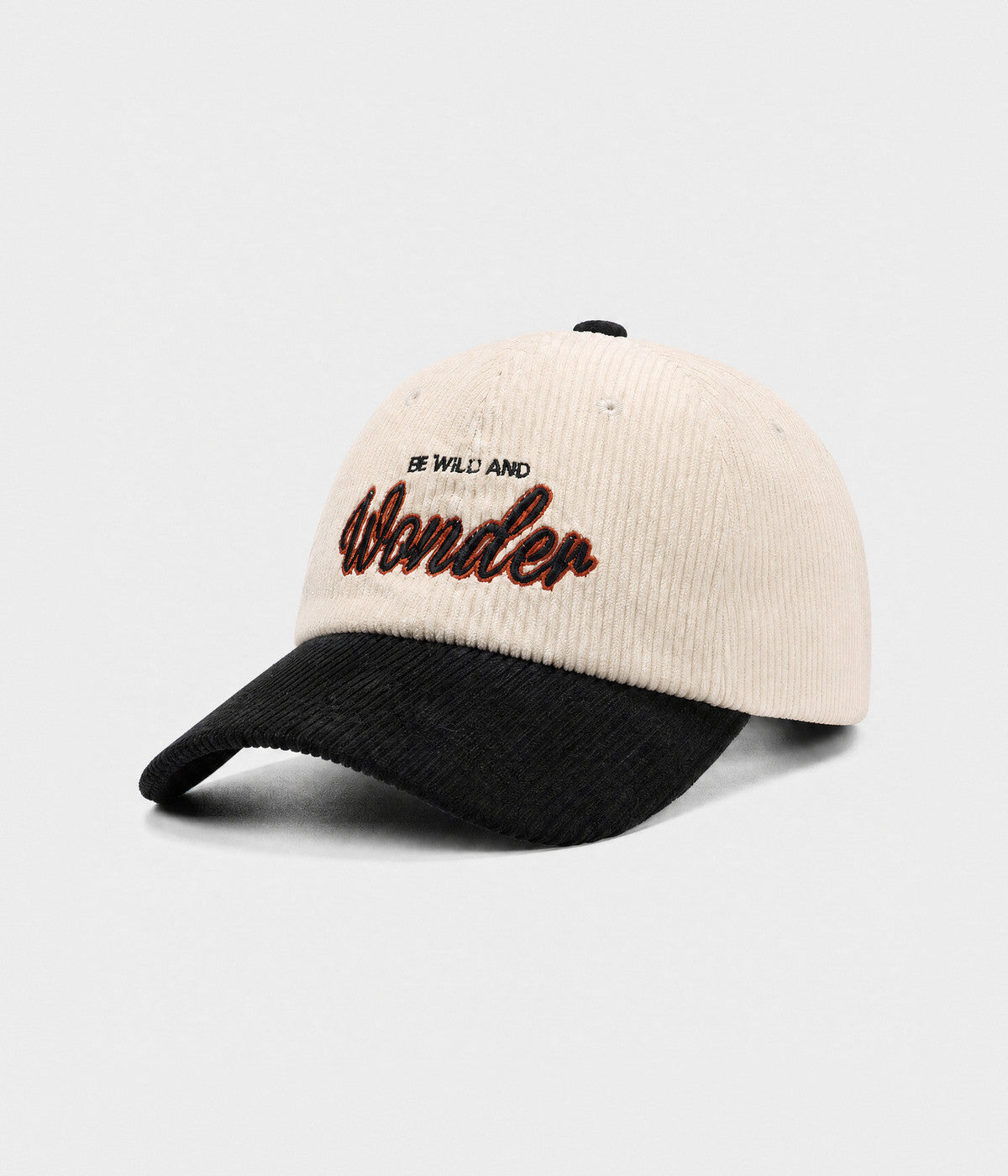 WONDER. corduroy cap black side