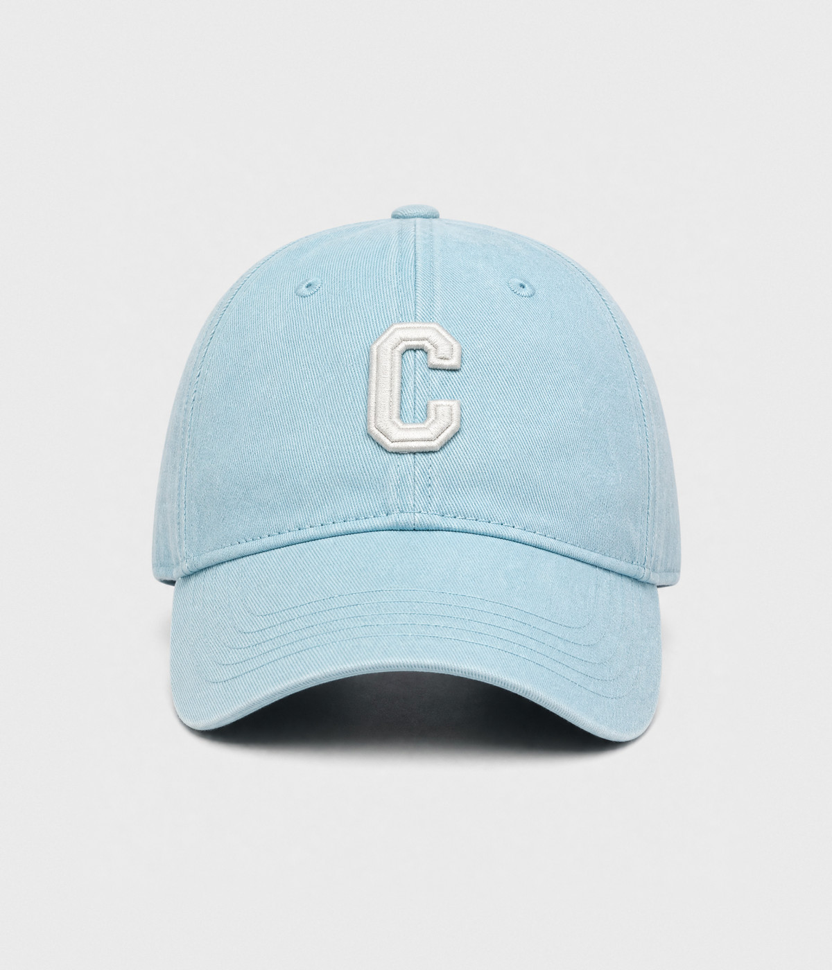 VARSITY C. sky blue front
