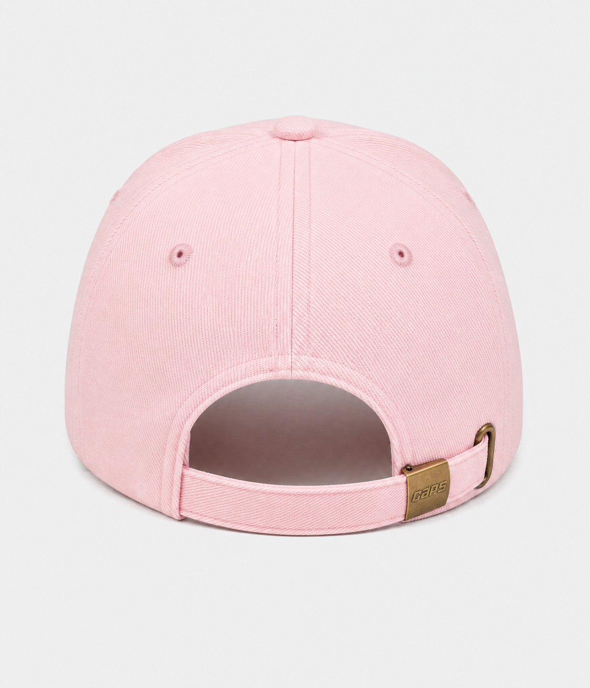 NY MONOGRAM. structured cotton cap in PINK, back view