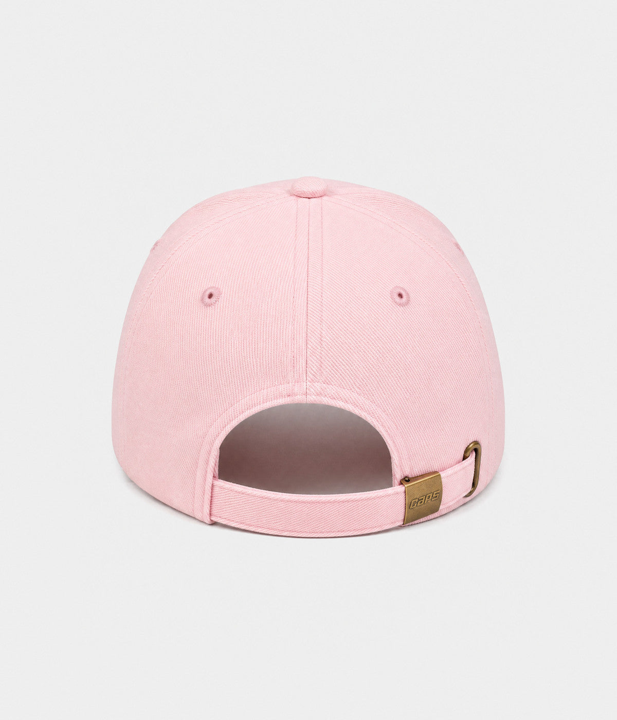 NY MONOGRAM. structured cotton cap in PINK, back view