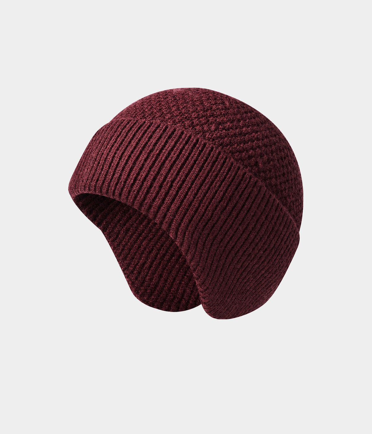 PATTERNED EARMUFF BEANIE.-CAPS