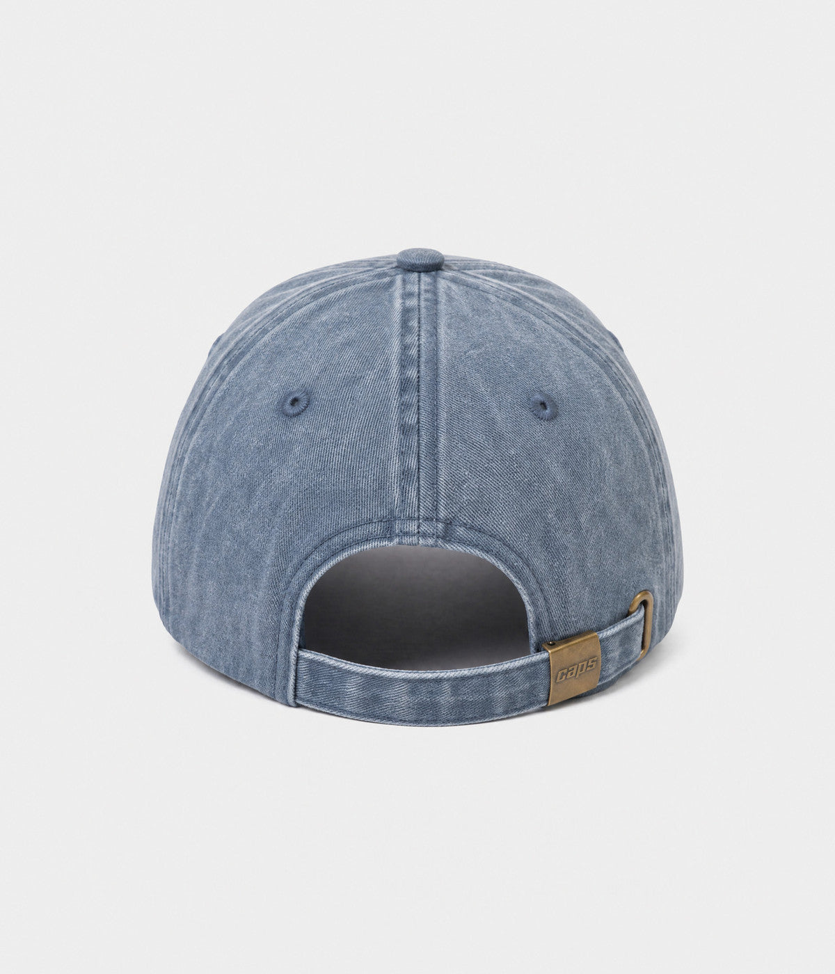 WASHED MAMA. washed cotton dad cap in NAVY, back view