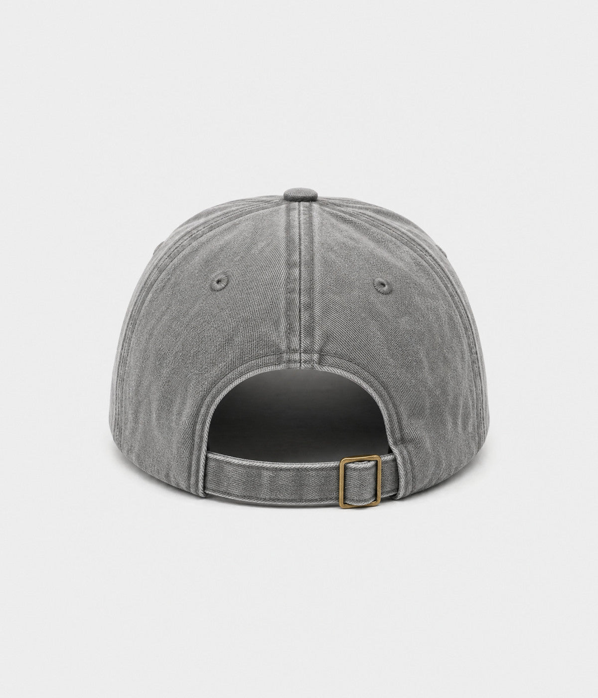 SPICY. washed cotton dad cap in GRAY, back view