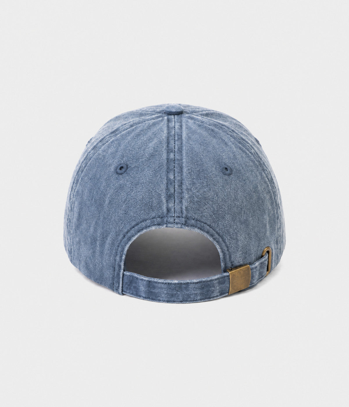 WASHED I'M SINGLE. washed cotton dad cap in NAVY, back view
