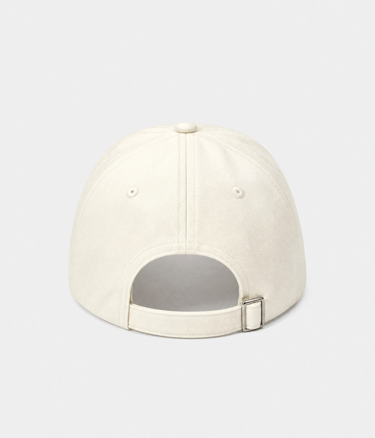 TWO HEARTS. cotton dad cap in cream, back view