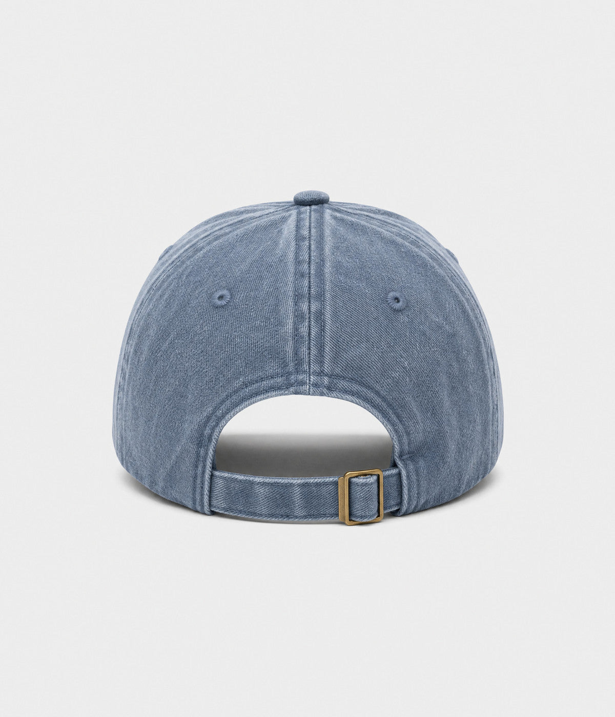 GOD IS GOOD. washed cotton cap in blue, back view