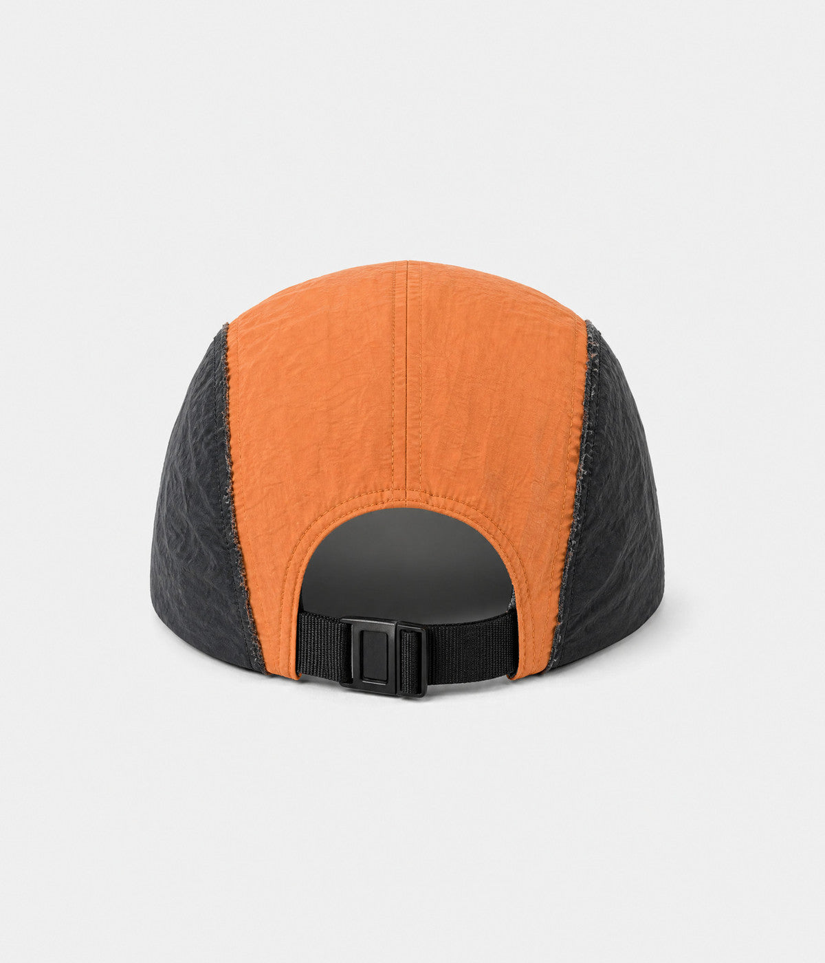 PATCHWORK CAMP. quick-dry patchwork cap in ORANGE, back view