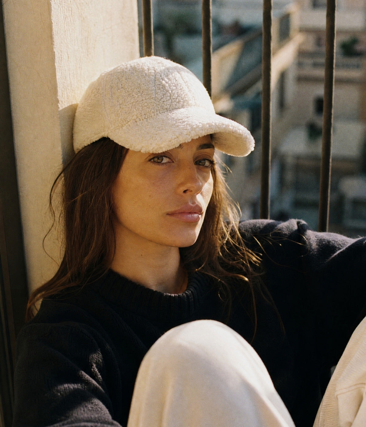 TEDDY CAP. — OFF-WHITE worn