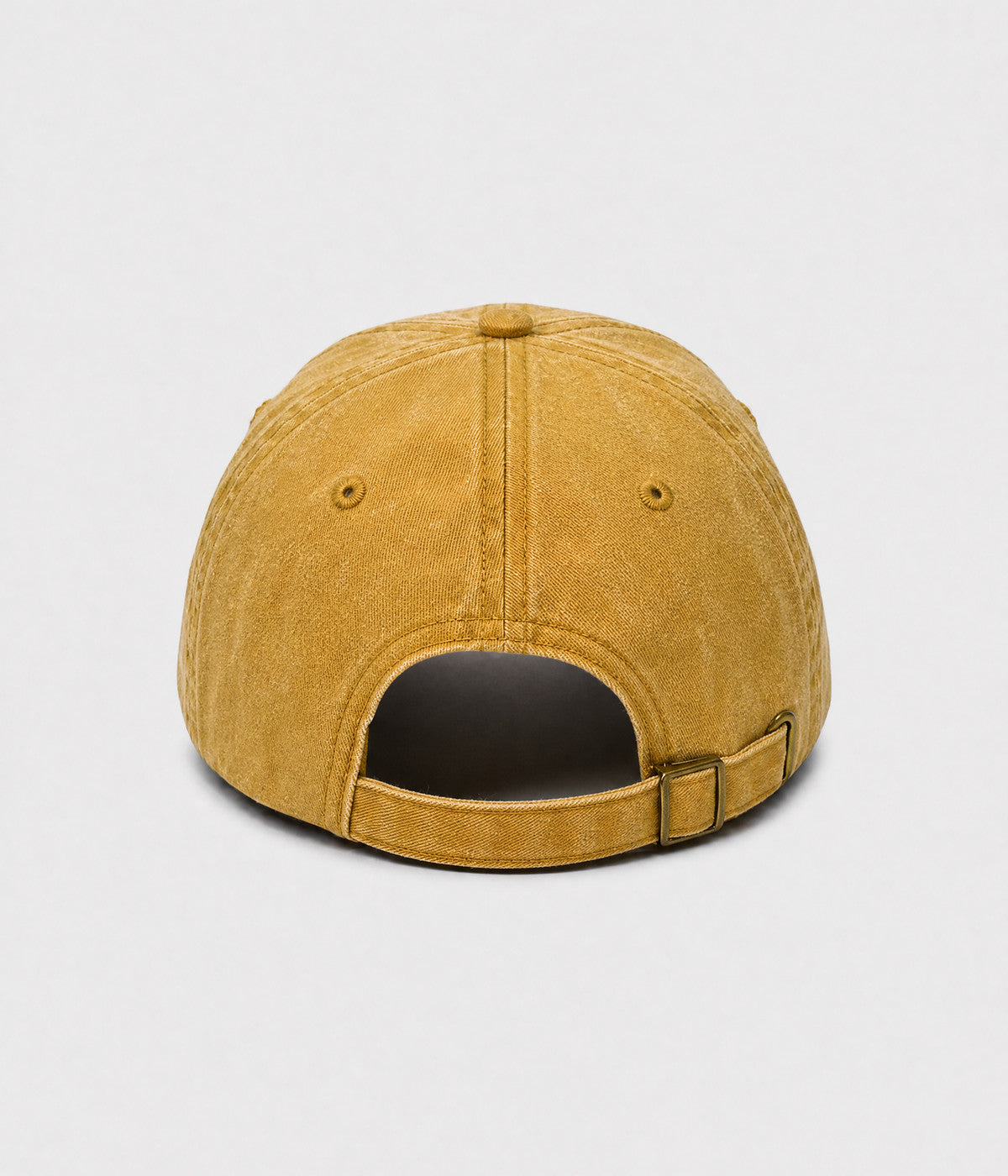SUPPORT DAY DRINKING. washed cotton cap in YELLOW, back view