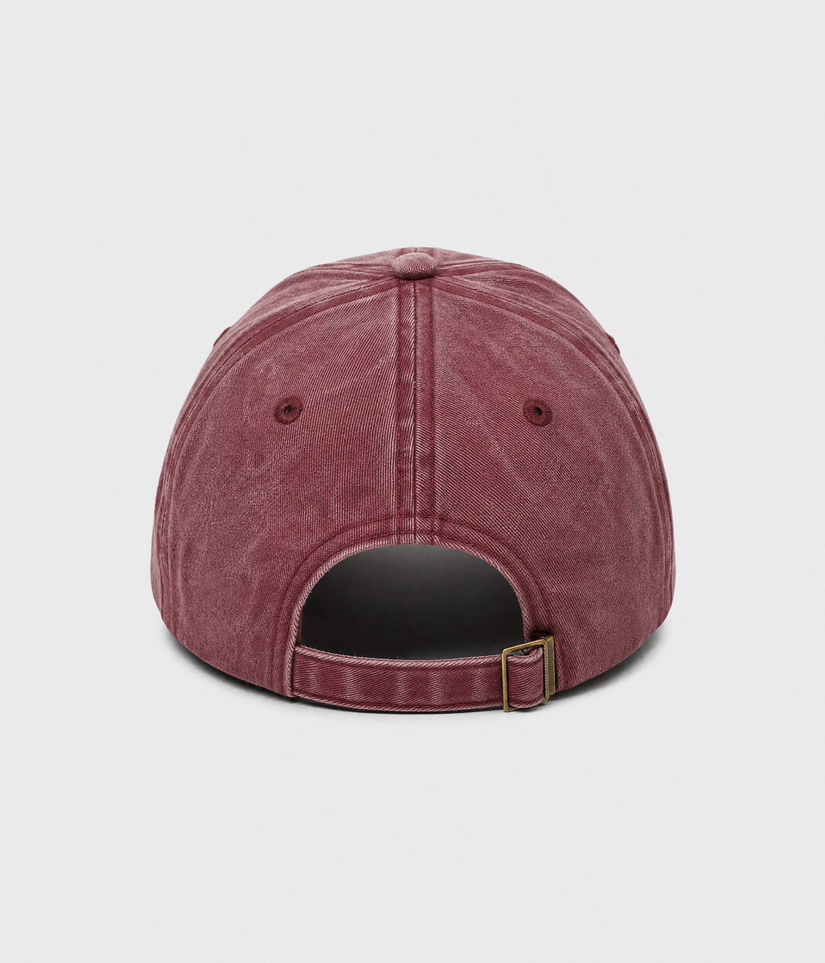 LEMON. washed cotton cap in RED, back view
